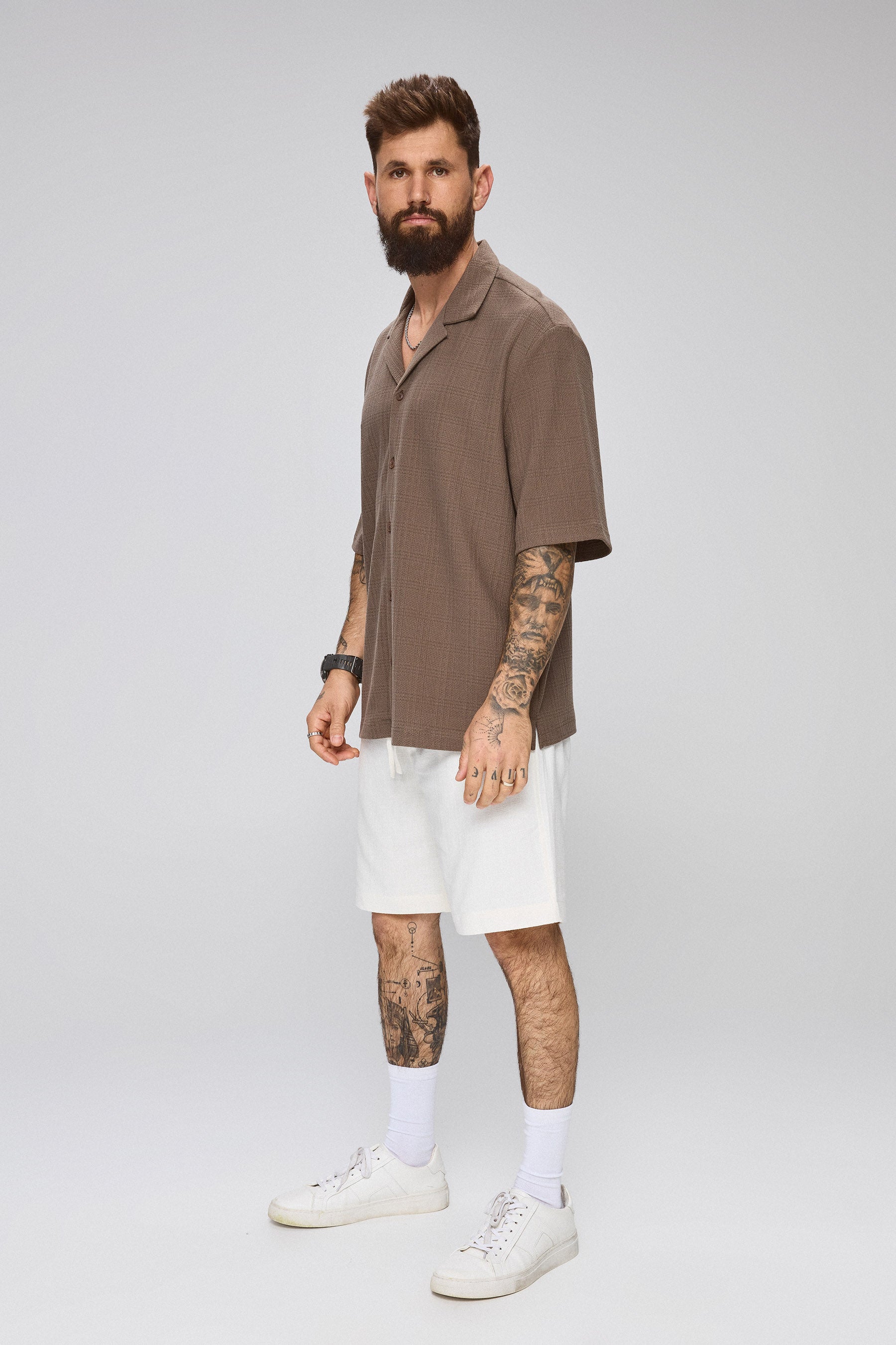 חולצת ריזורט ז'אקרד