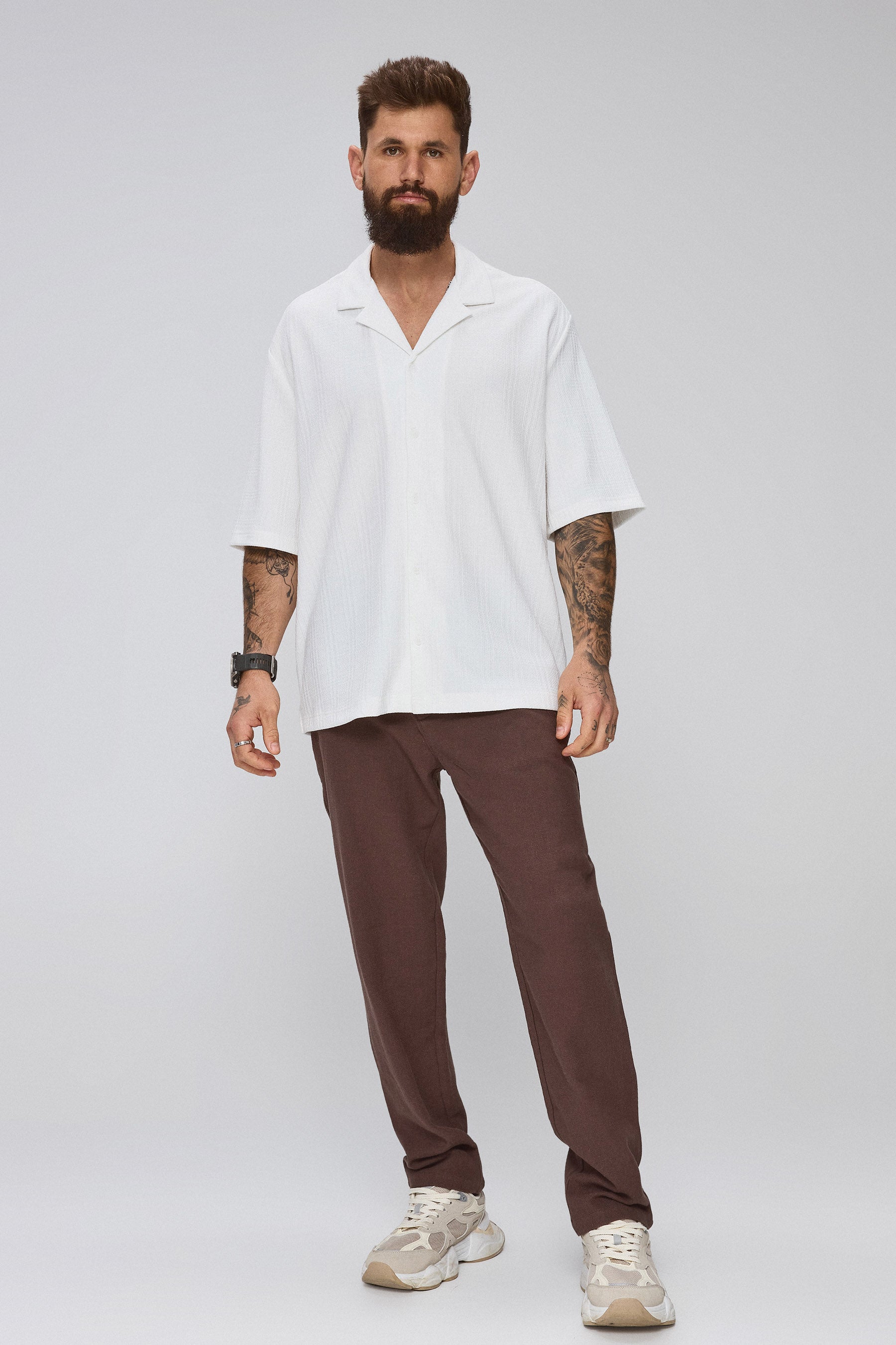 חולצת ריזורט ז'אקרד