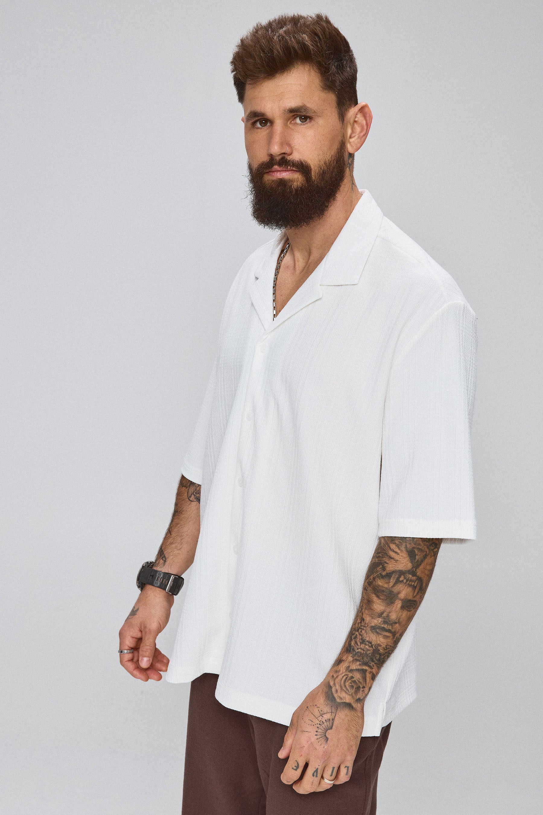 חולצת ריזורט ז'אקרד