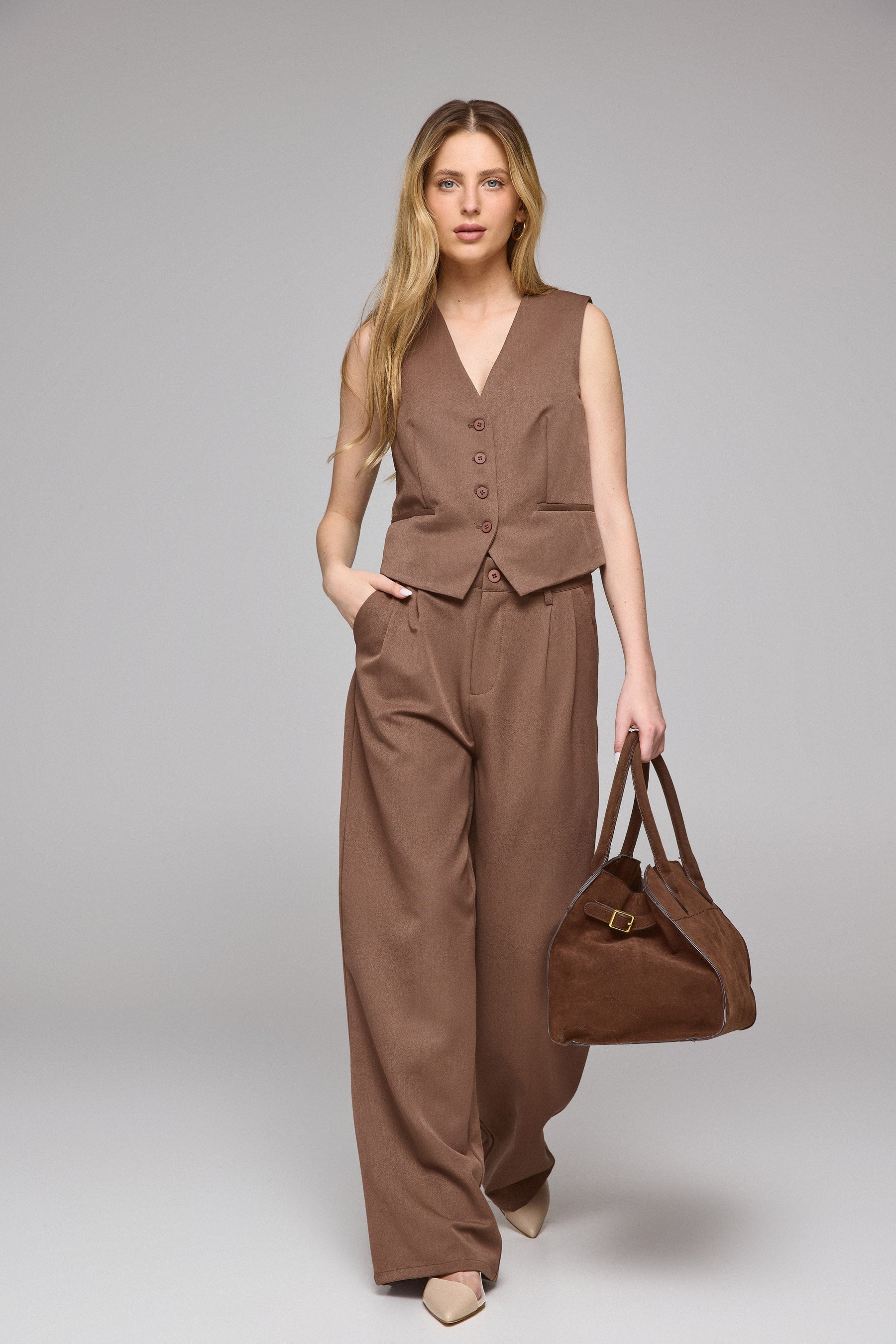 מכנס סט מחויט קייט לונג