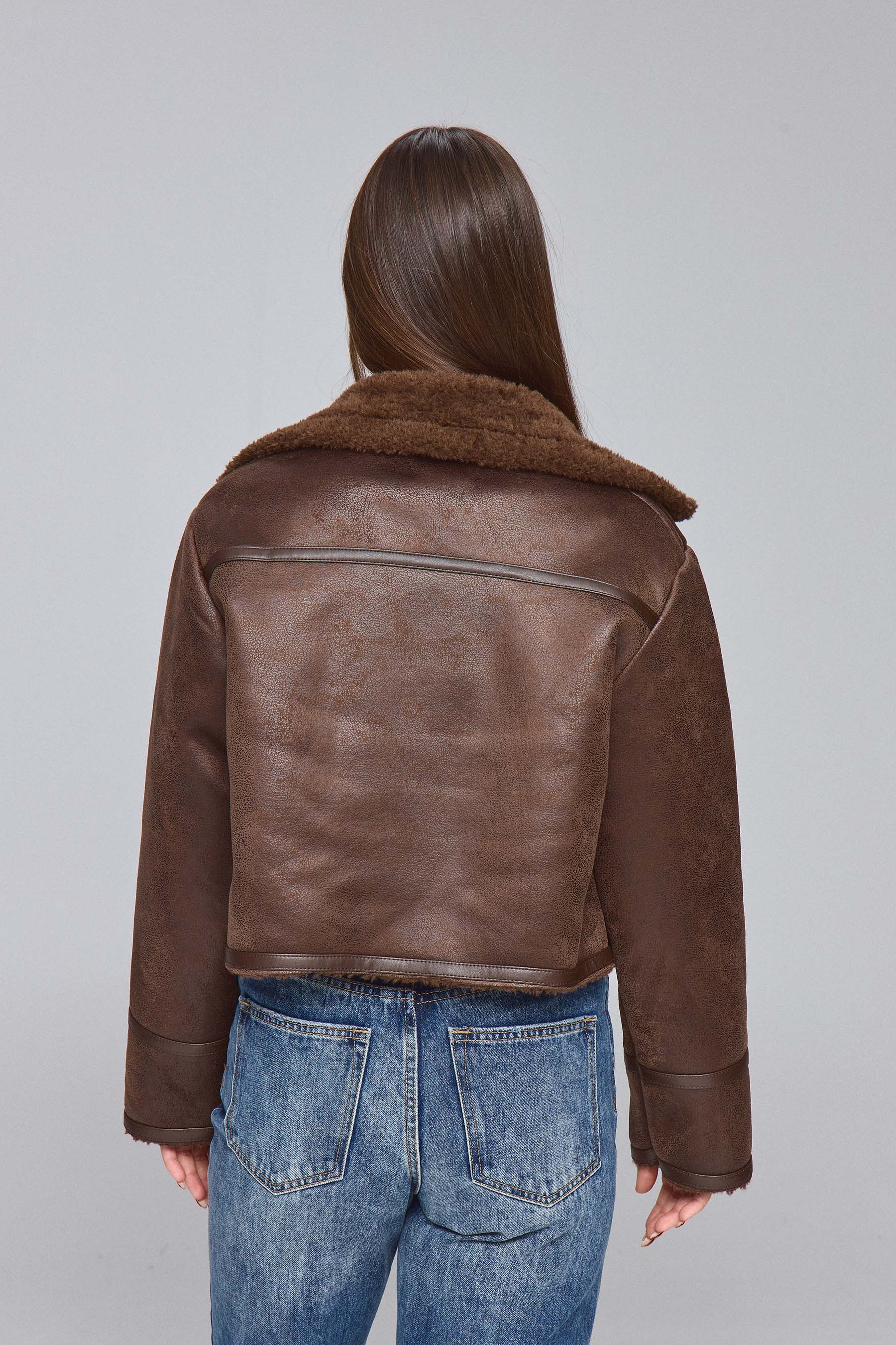 מעיל טייסים דיקו חום