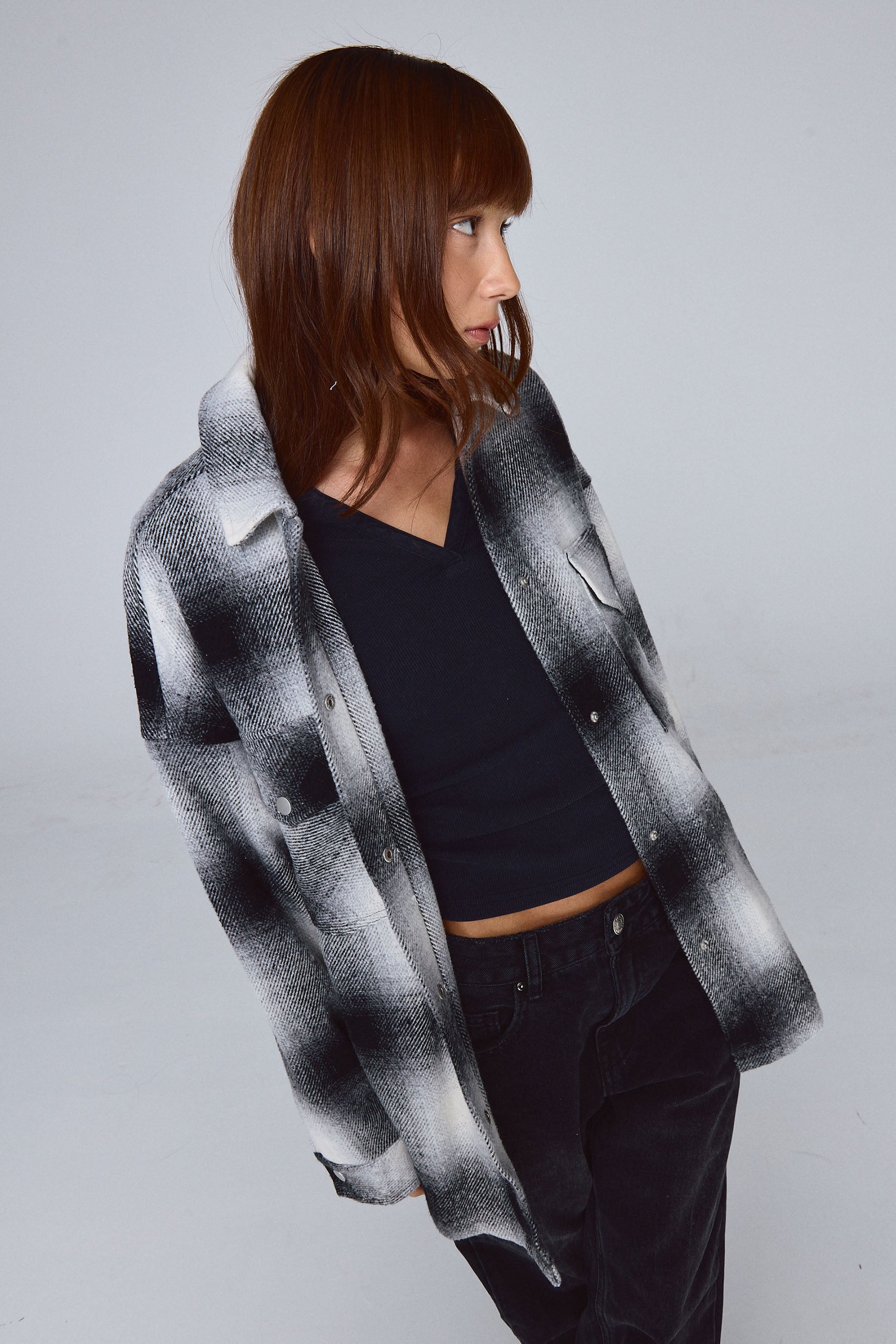 ג'קט חולצה משבצות