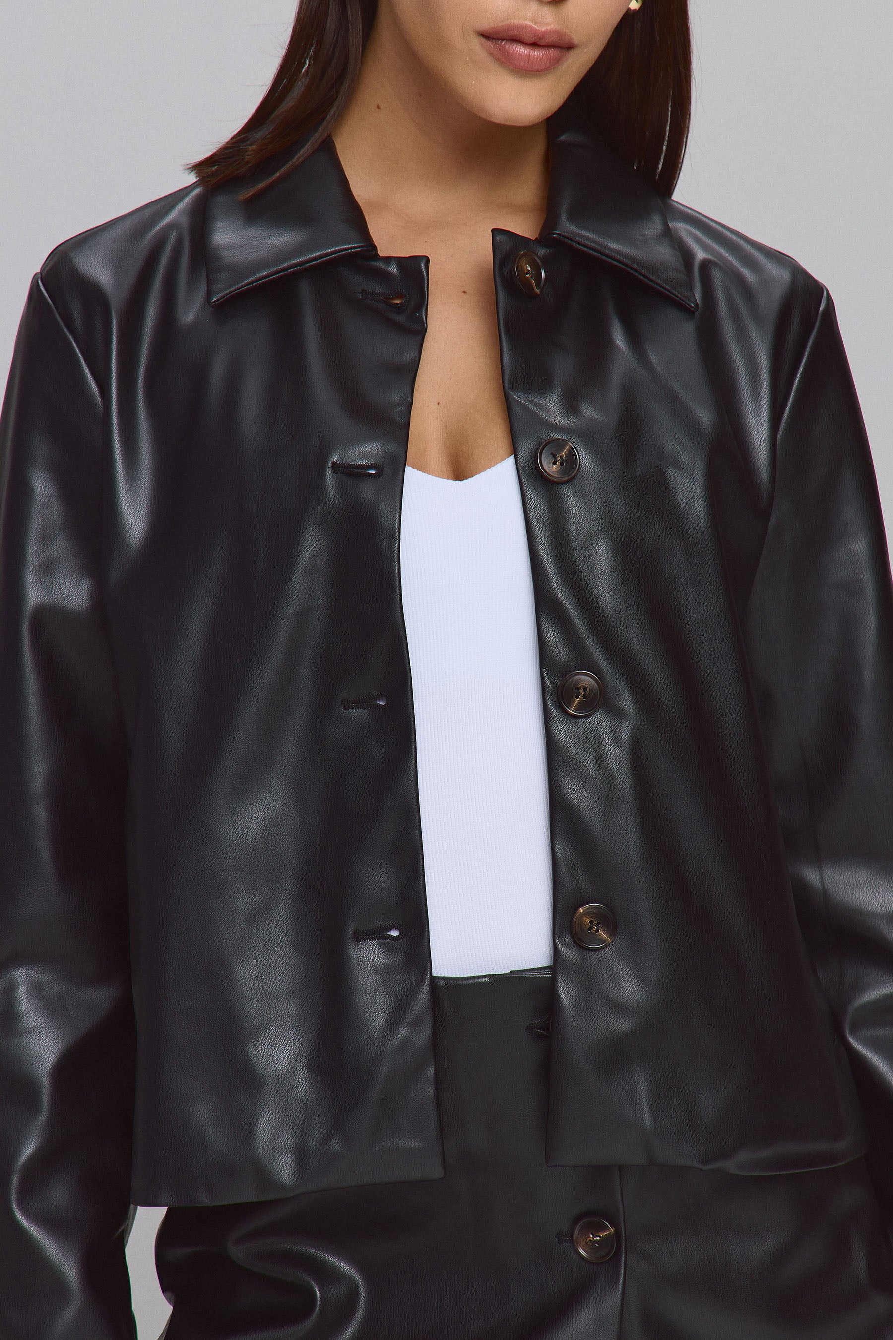 PU ג'קט קורל סט