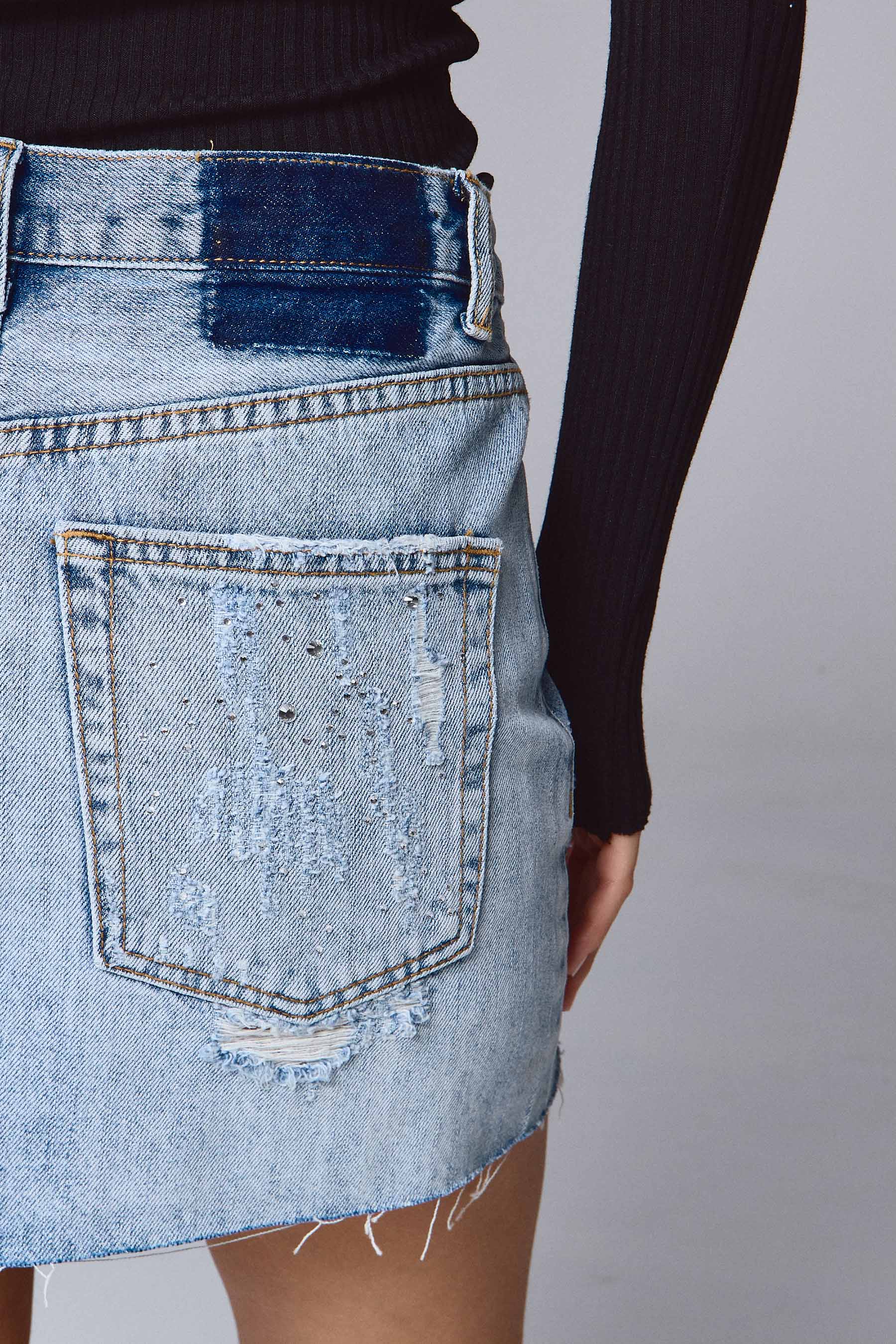 חצאית ג'ינס כוכבים