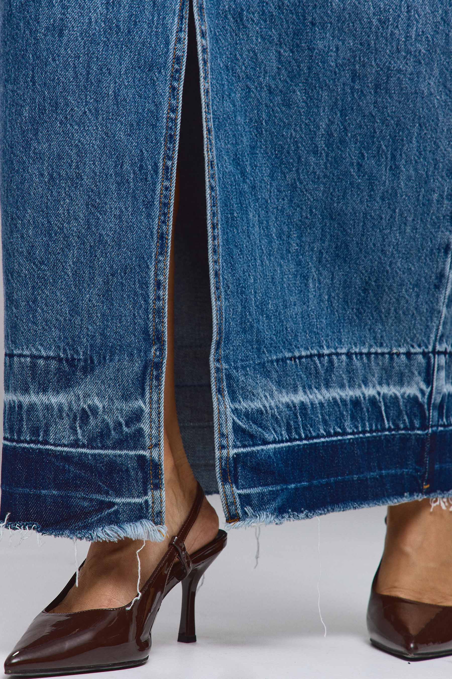 חצאית ג'ינס מקסי ברוקלין