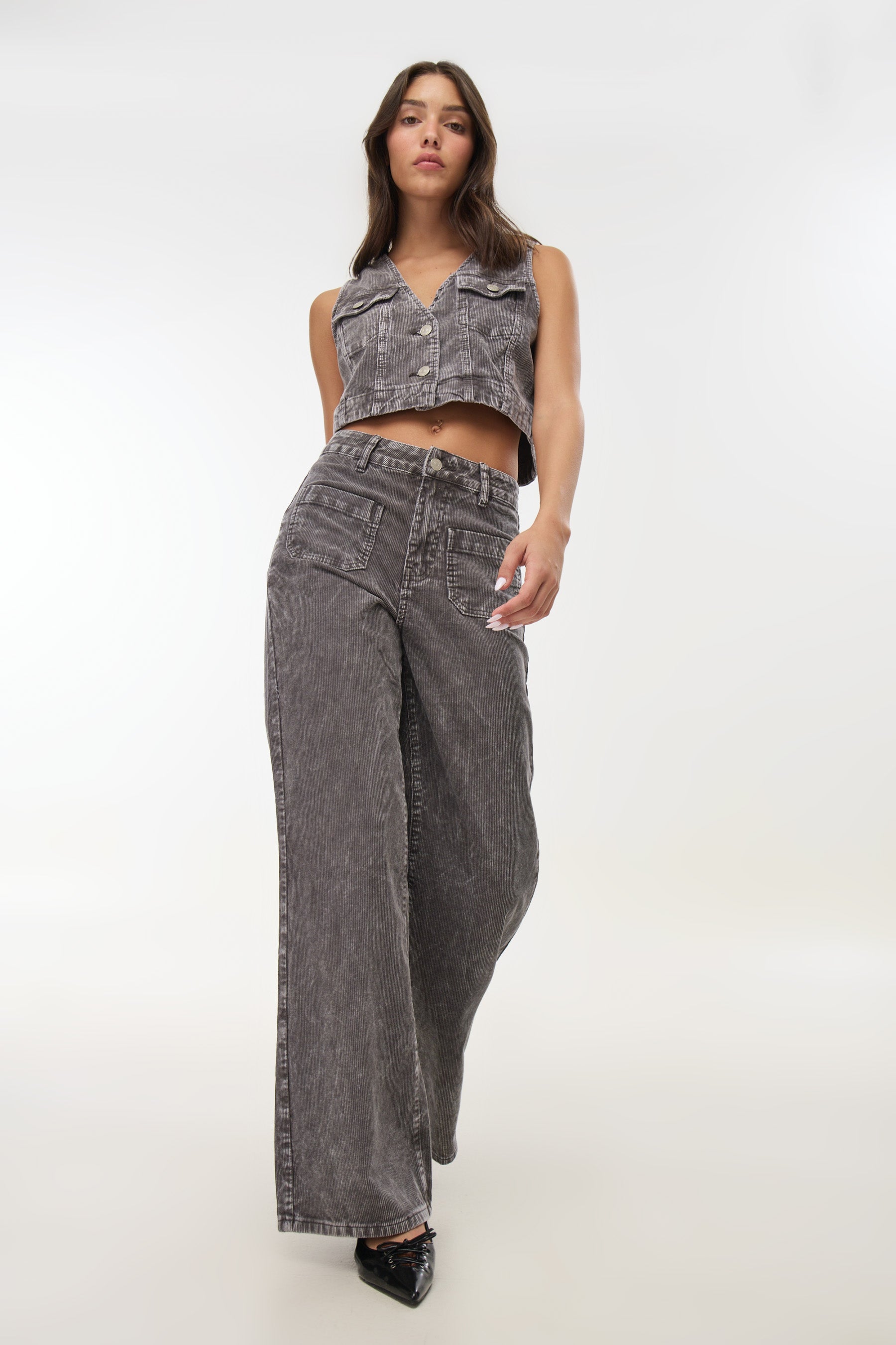 קורדרוי רגל רחבה