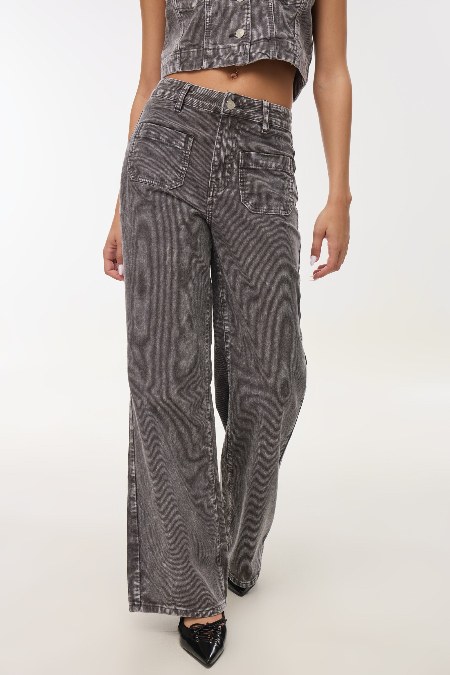 קורדרוי רגל רחבה