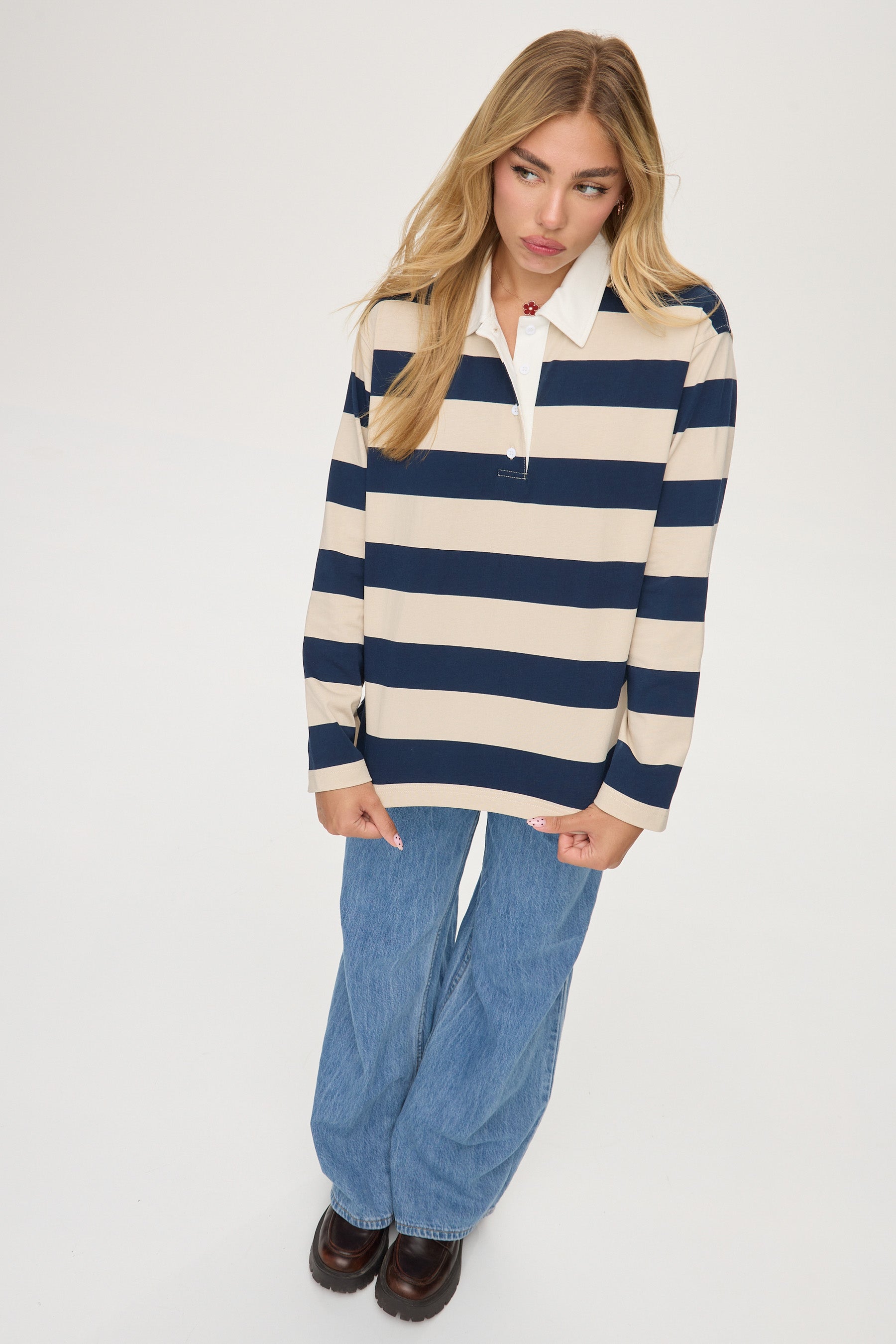 חולצת פולו פסים