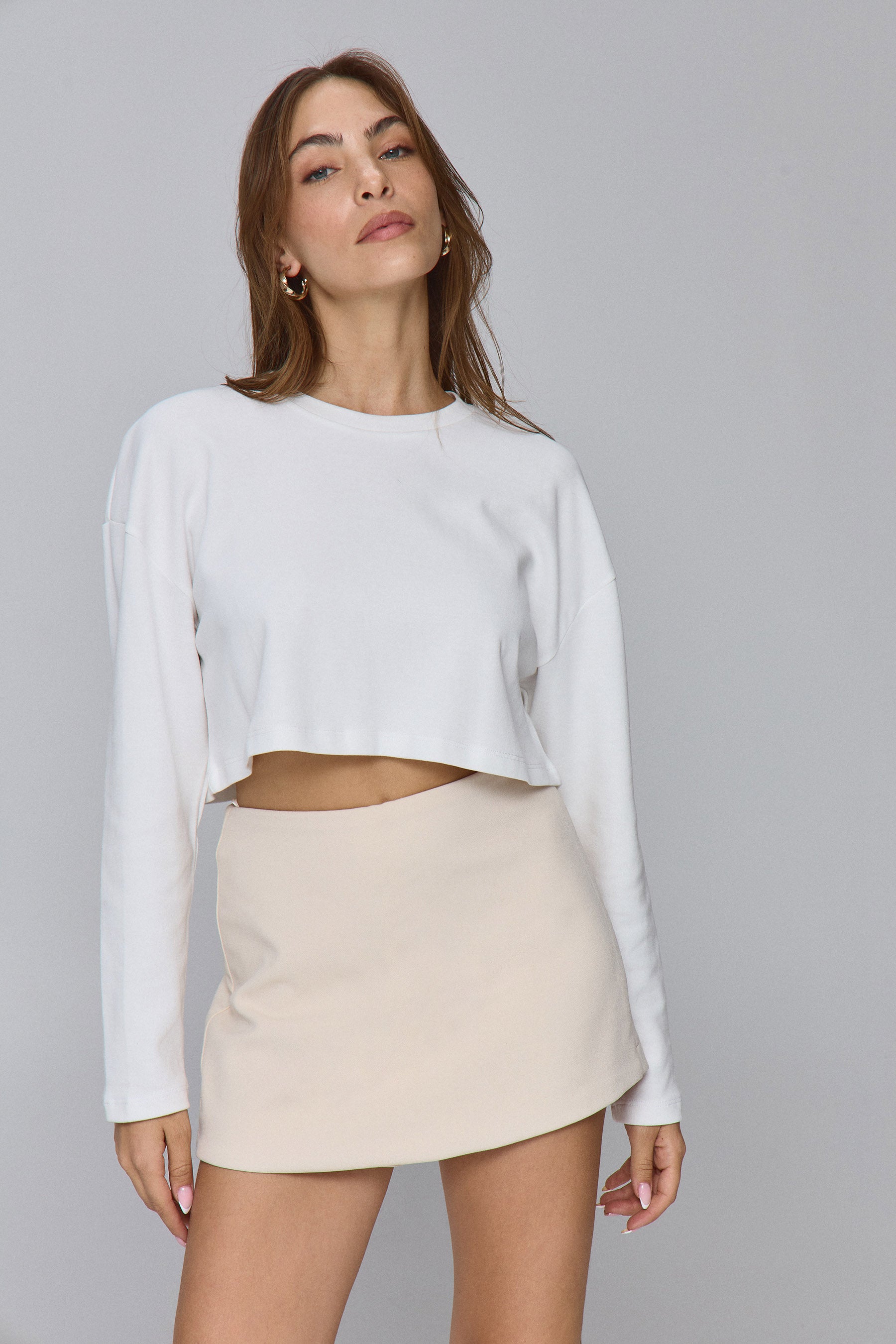 חולצת קרופ לוז פיט