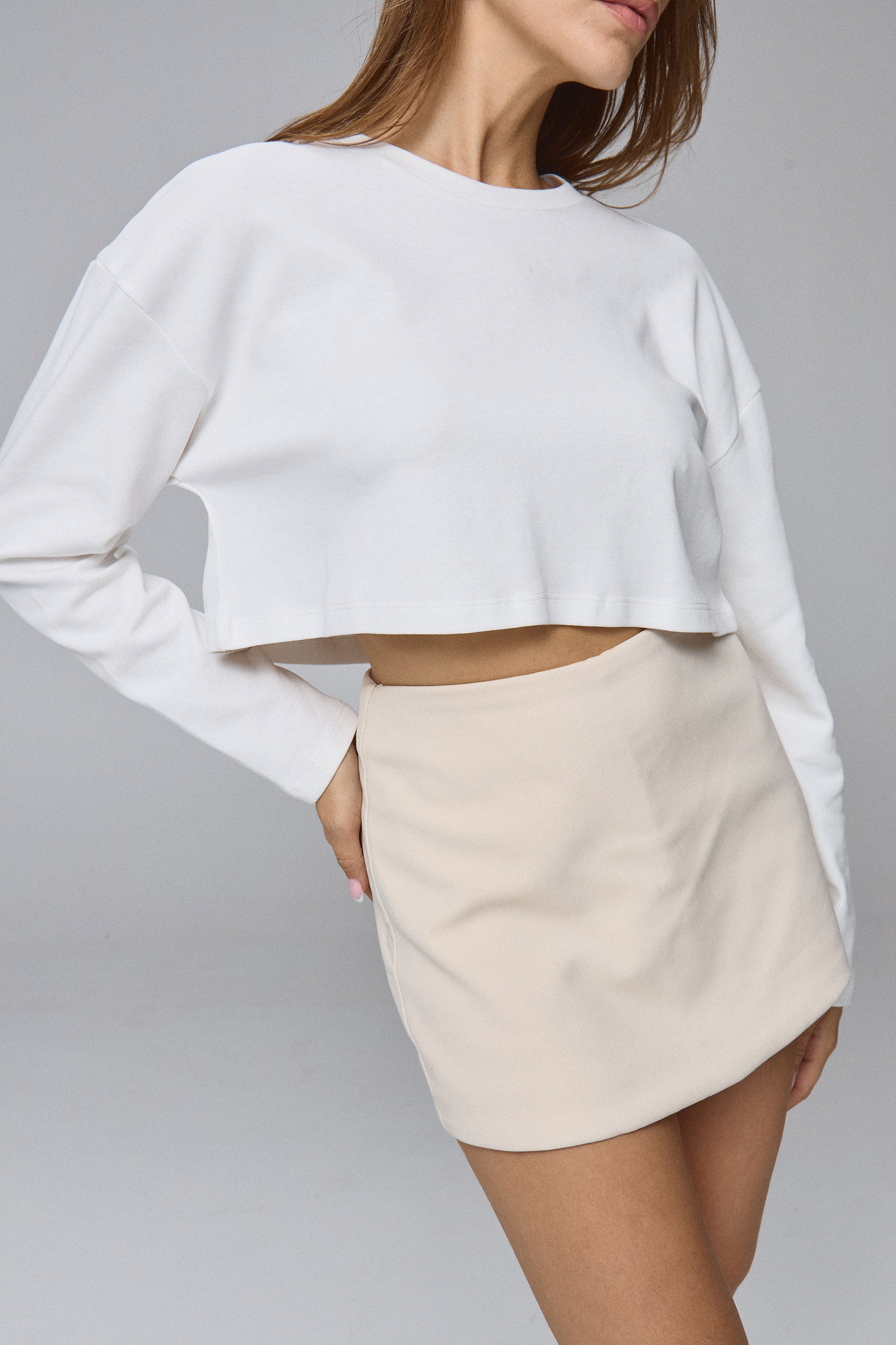 חולצת קרופ לוז פיט