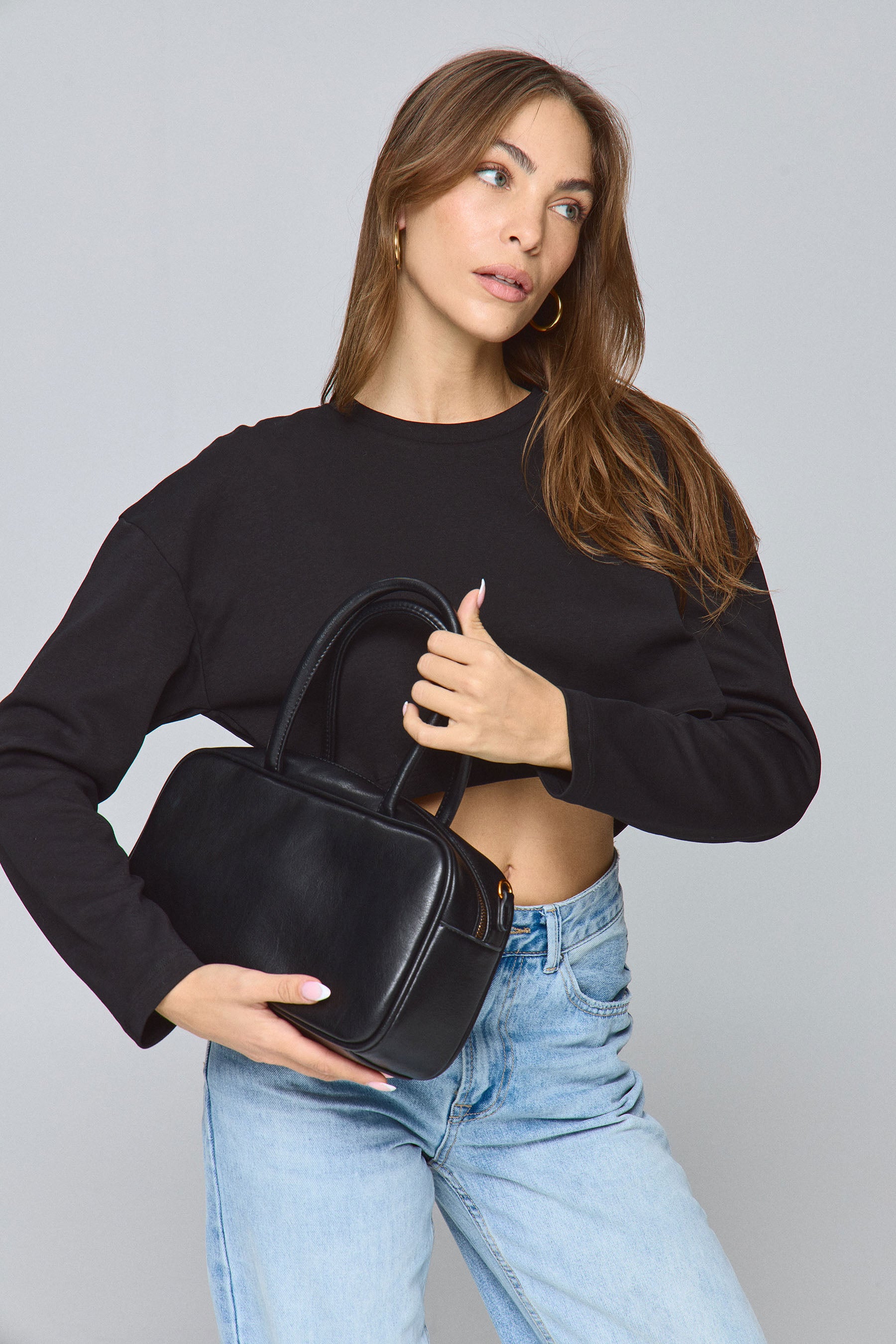 חולצת קרופ לוז פיט