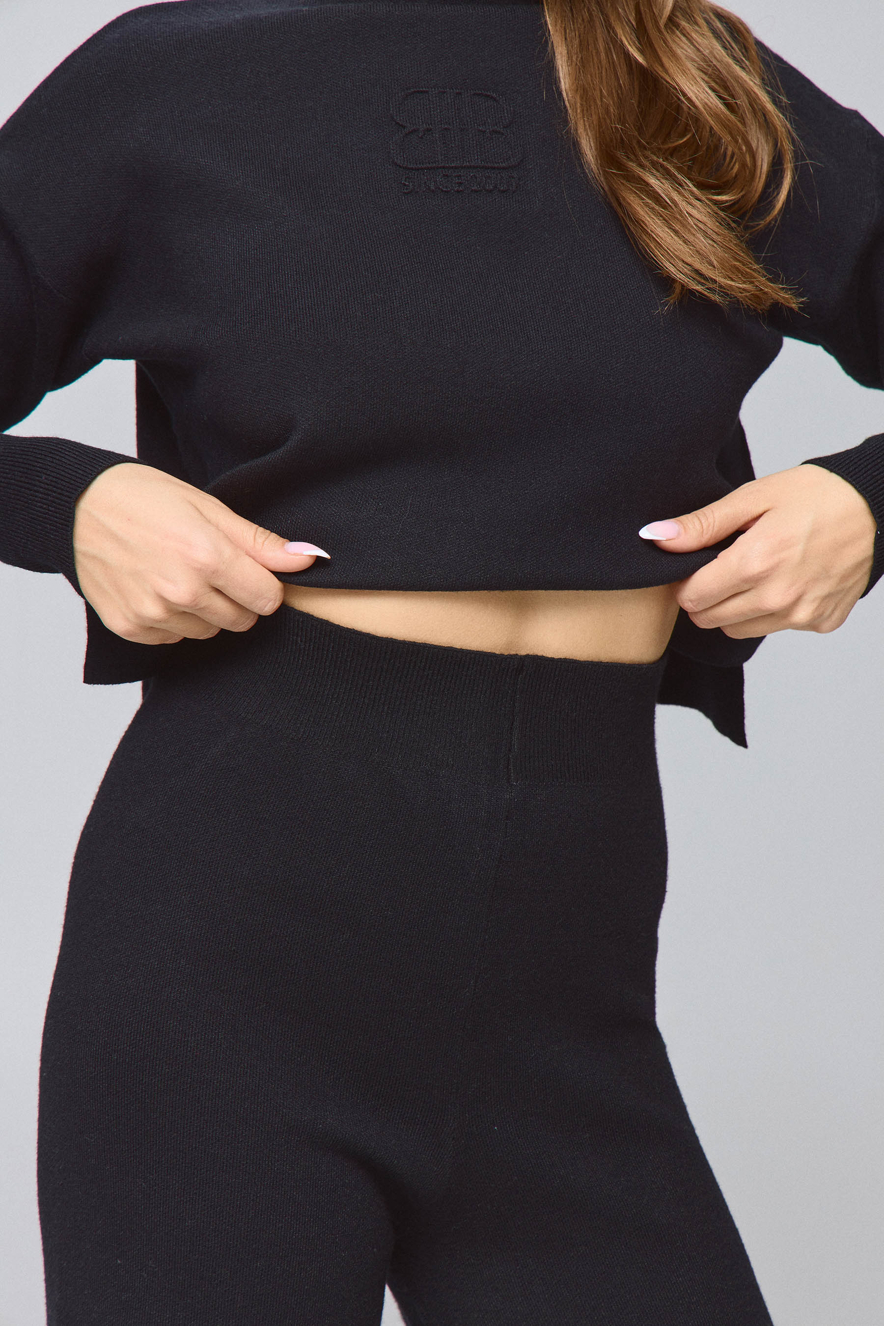 MAX מכנס סריג פרינט