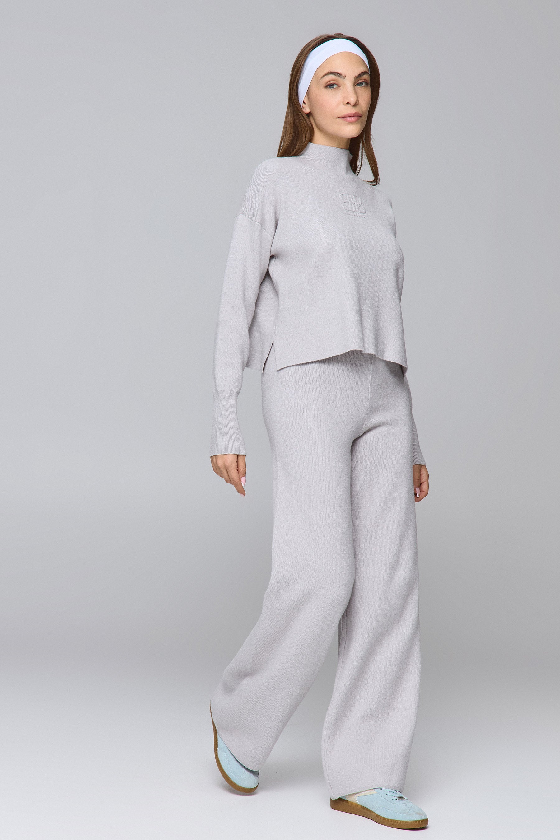 MAX מכנסי סריג פרינט