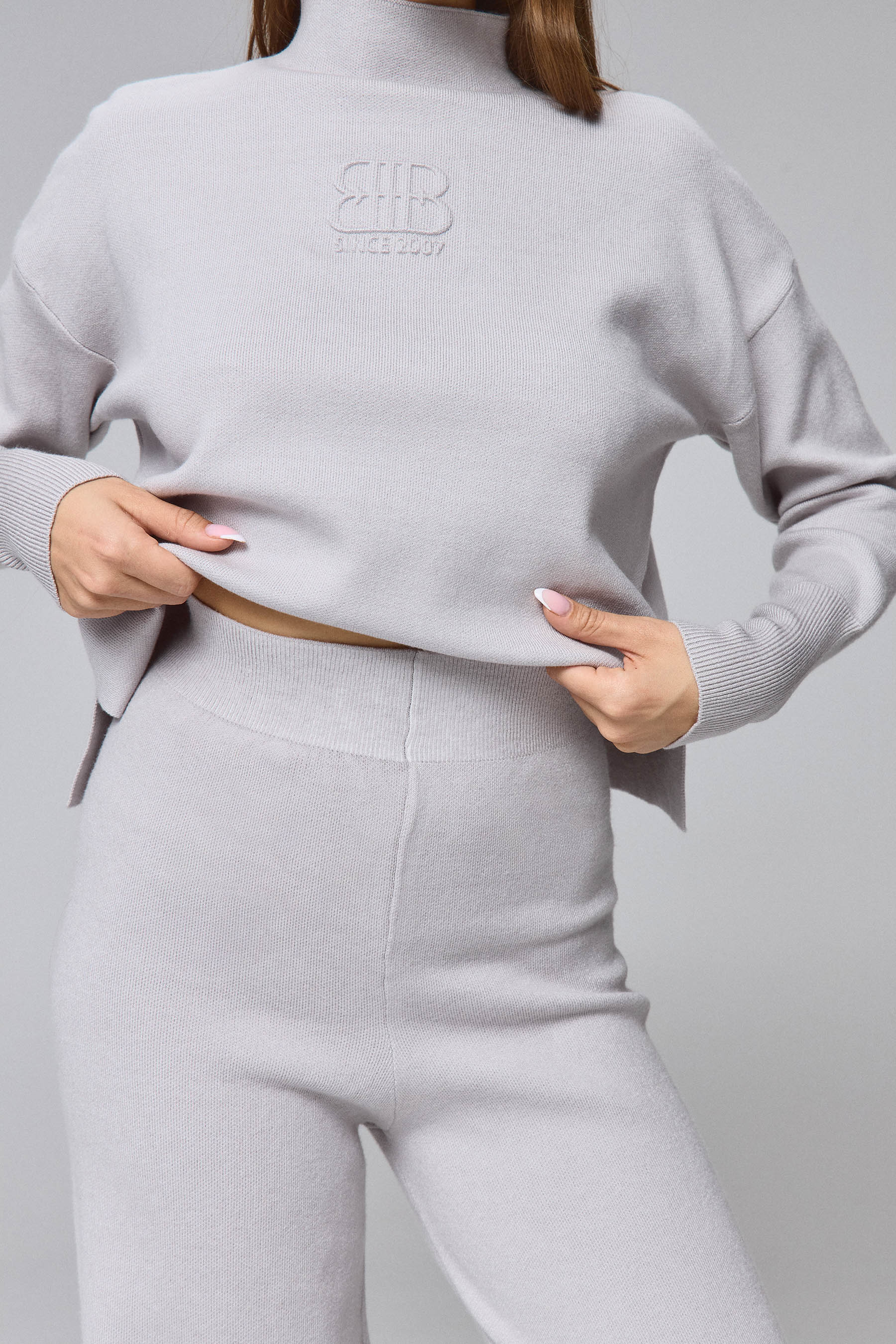 MAX מכנסי סריג פרינט