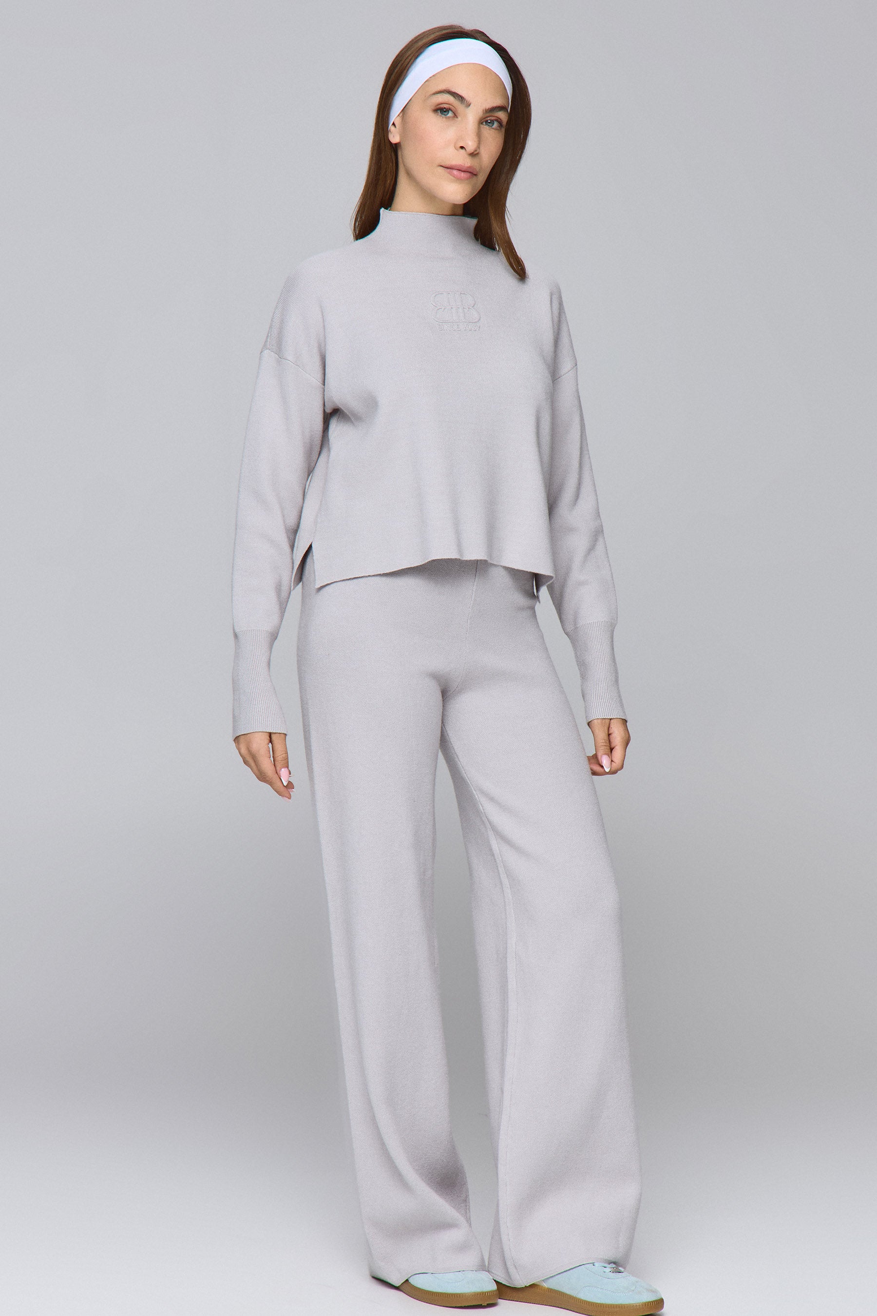 MAX מכנסי סריג פרינט