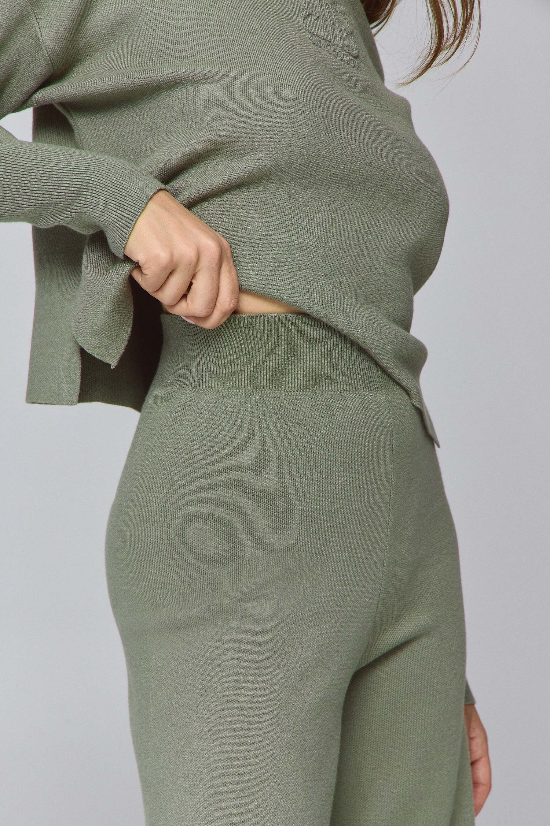 MAX מכנס סריג פרינט