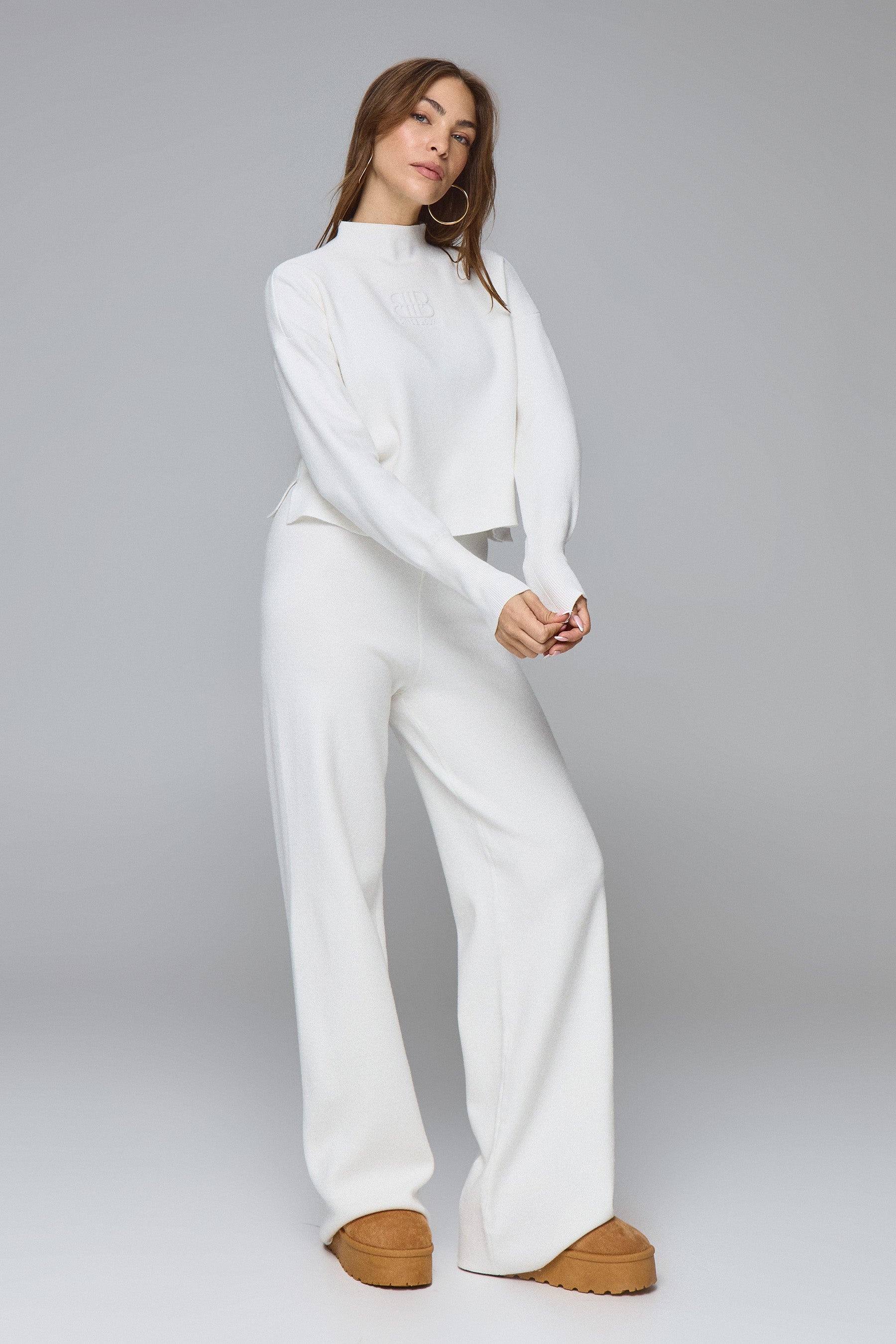 MAX מכנס סריג פרינט