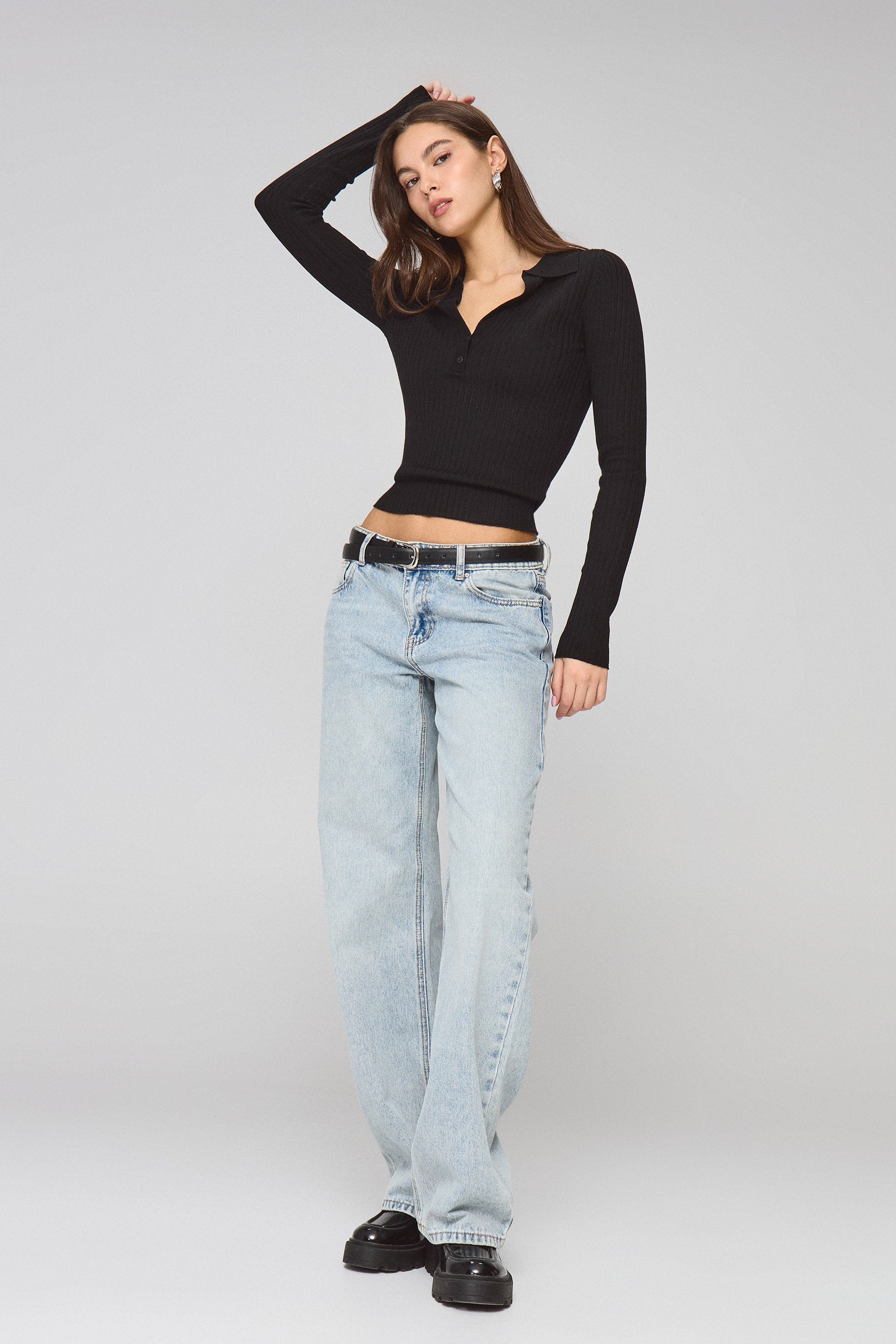 סריג פרומו צווארון פרומו