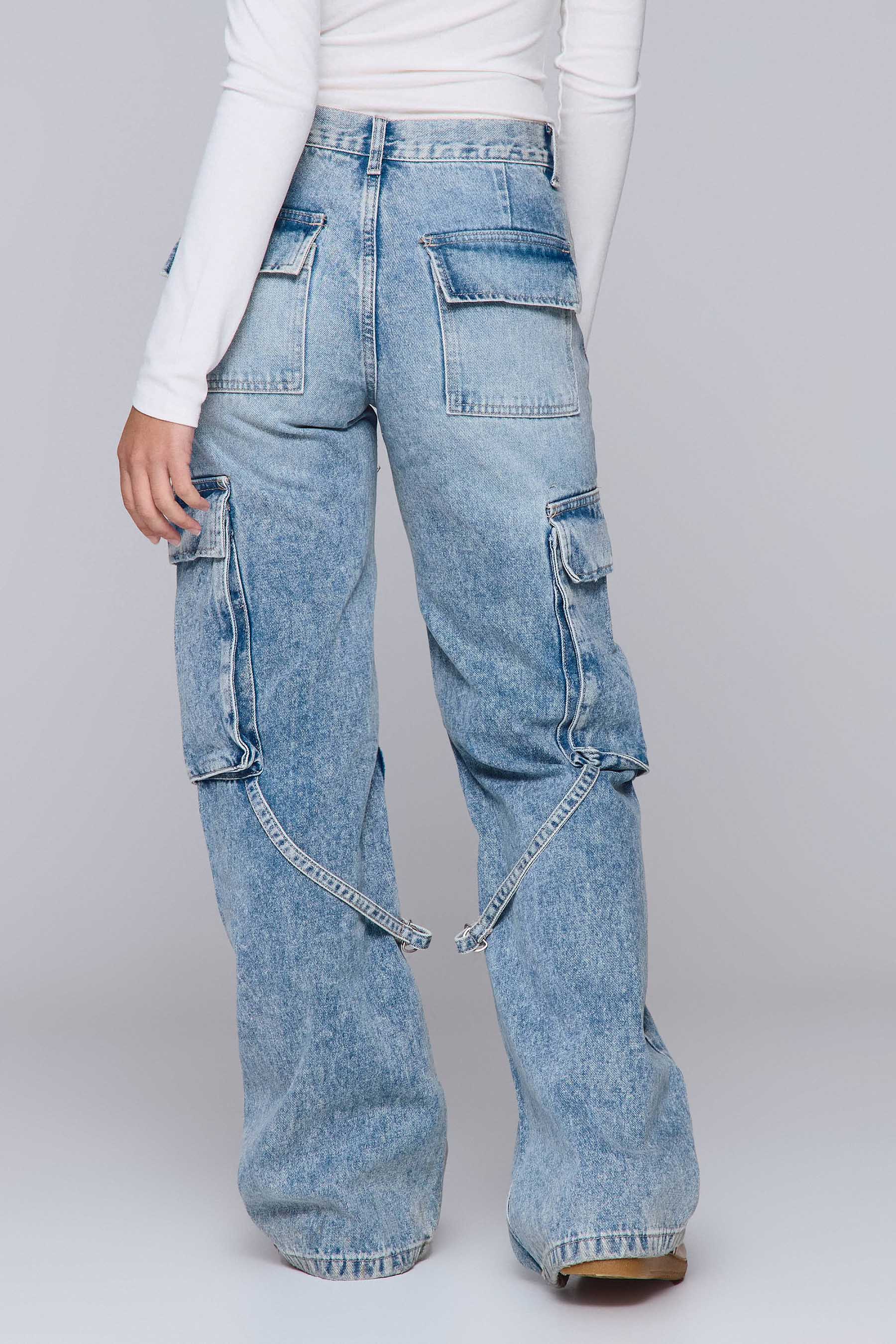 ג'ינס דגמ"ח רצועות