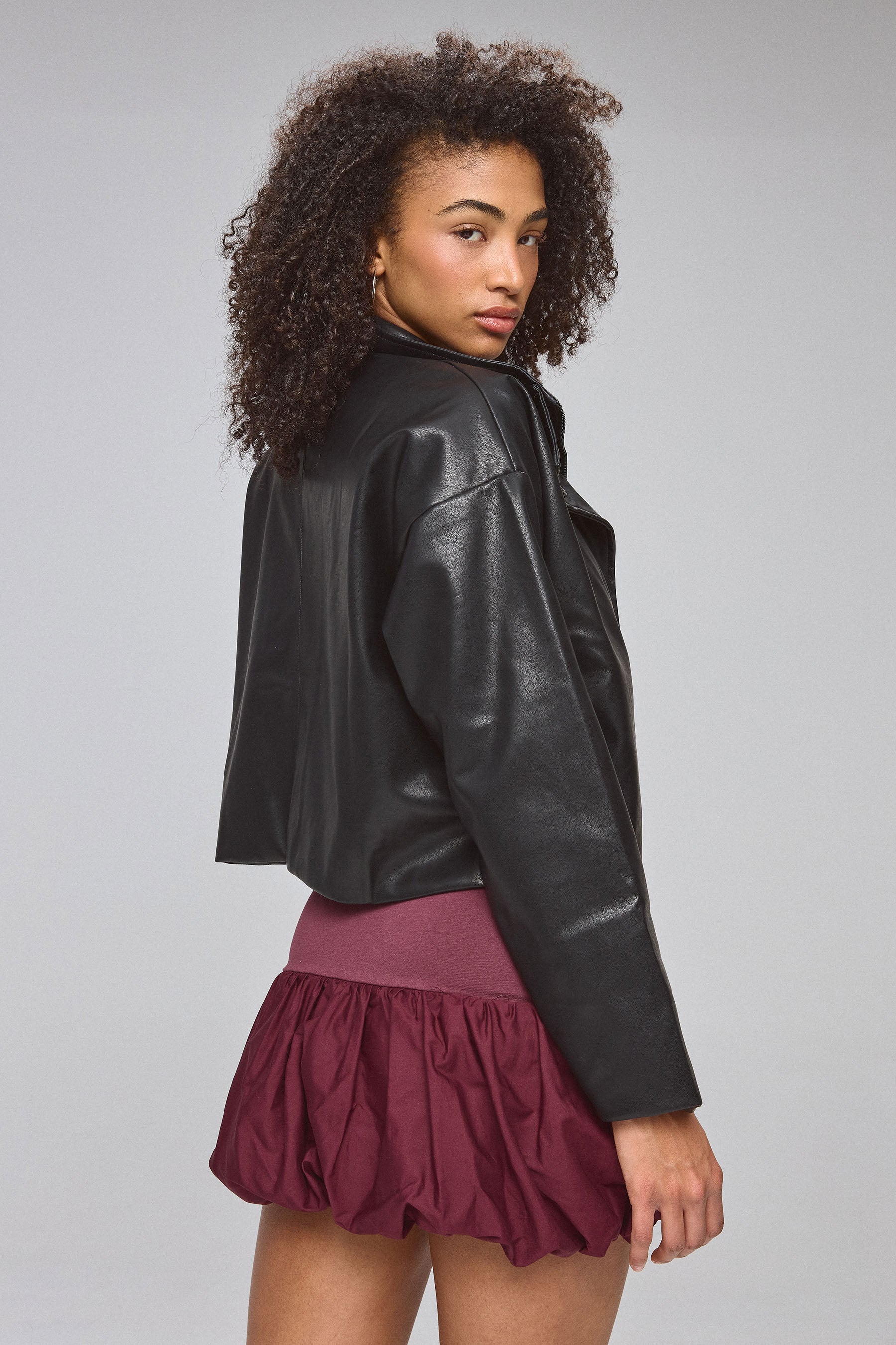 חצאית בלון משולבת לייקרה