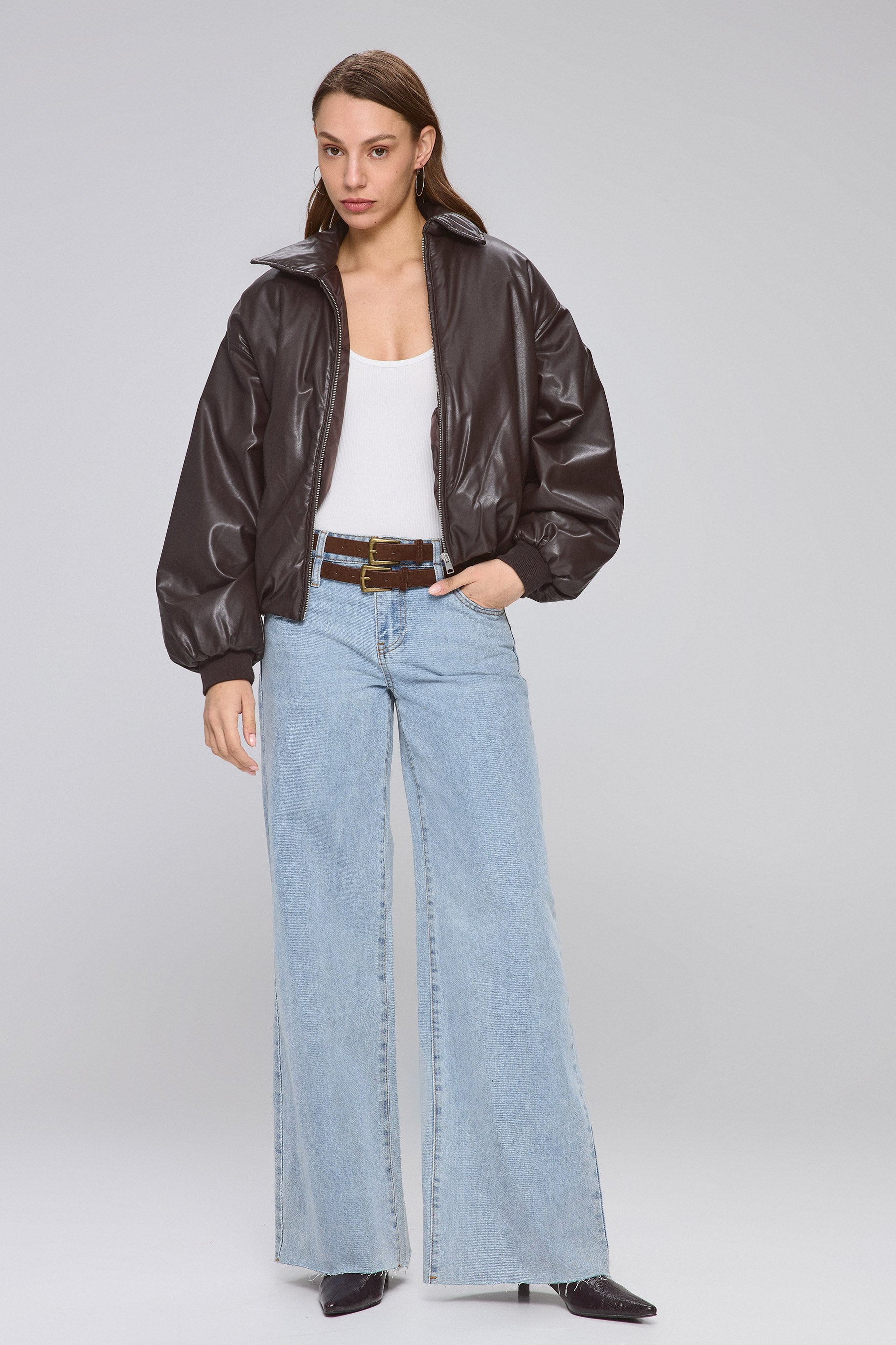 ג'ינס חגורה כפולה