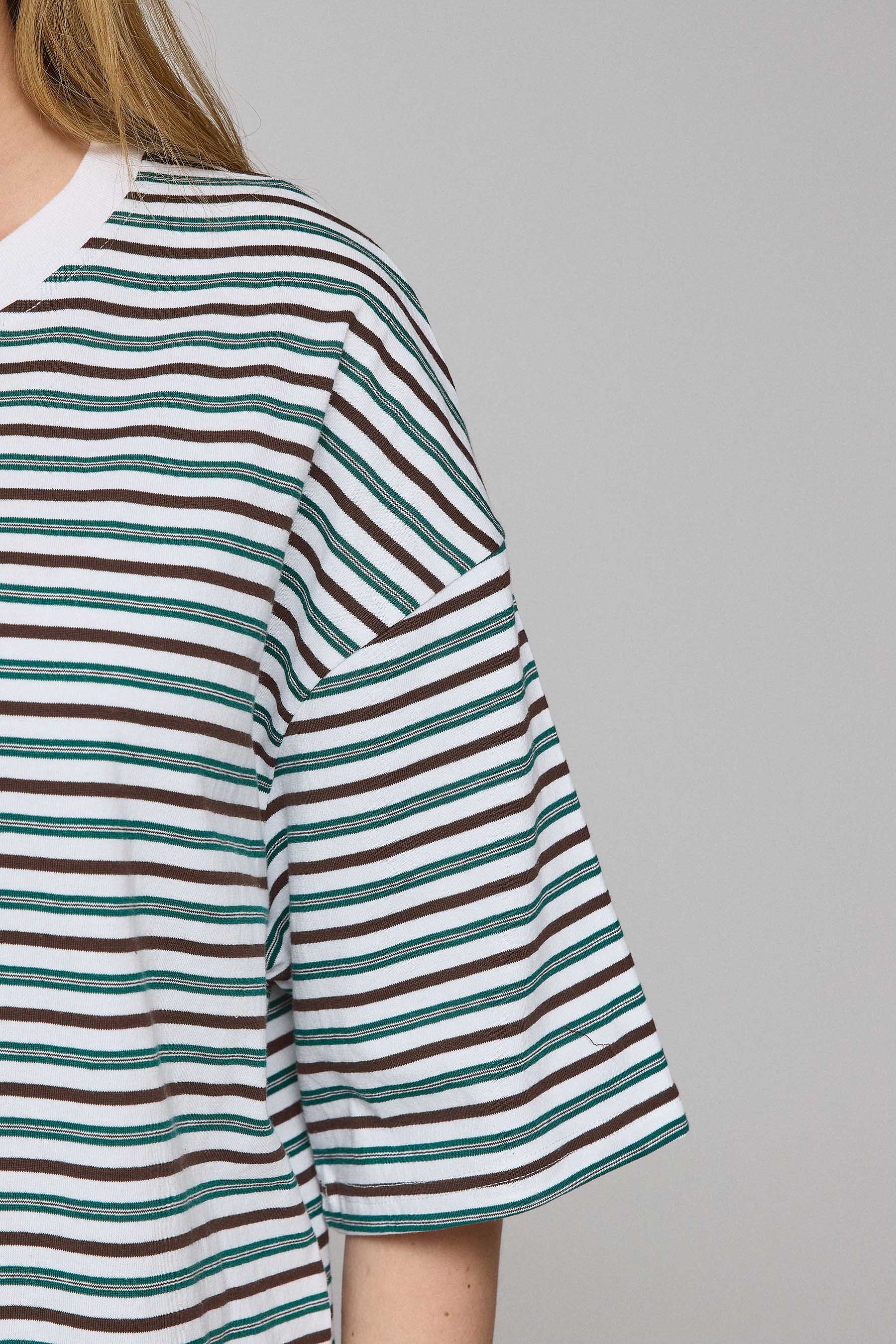 טישירט פסים אוברסייז סט