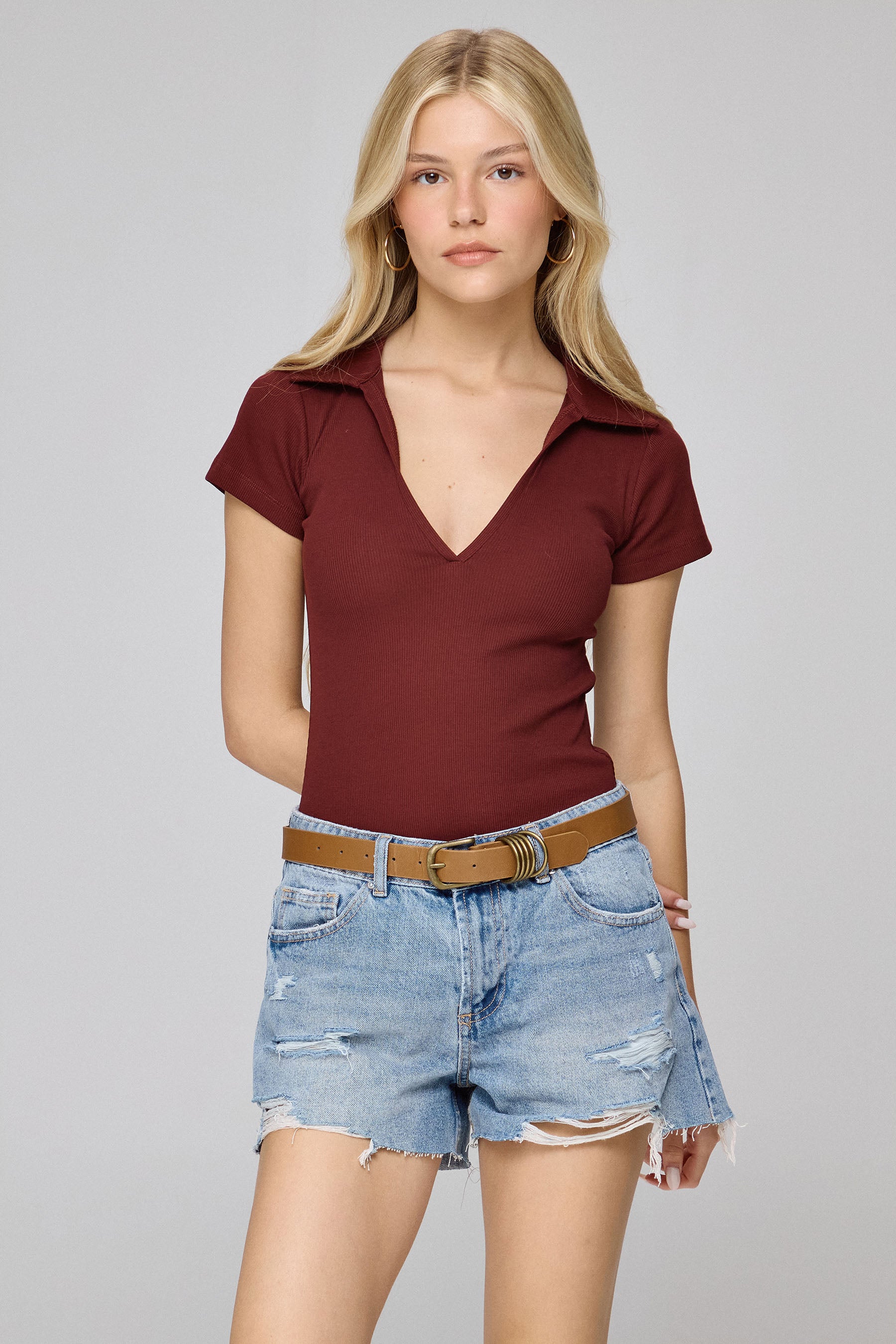 בגד גוף פולו רובי