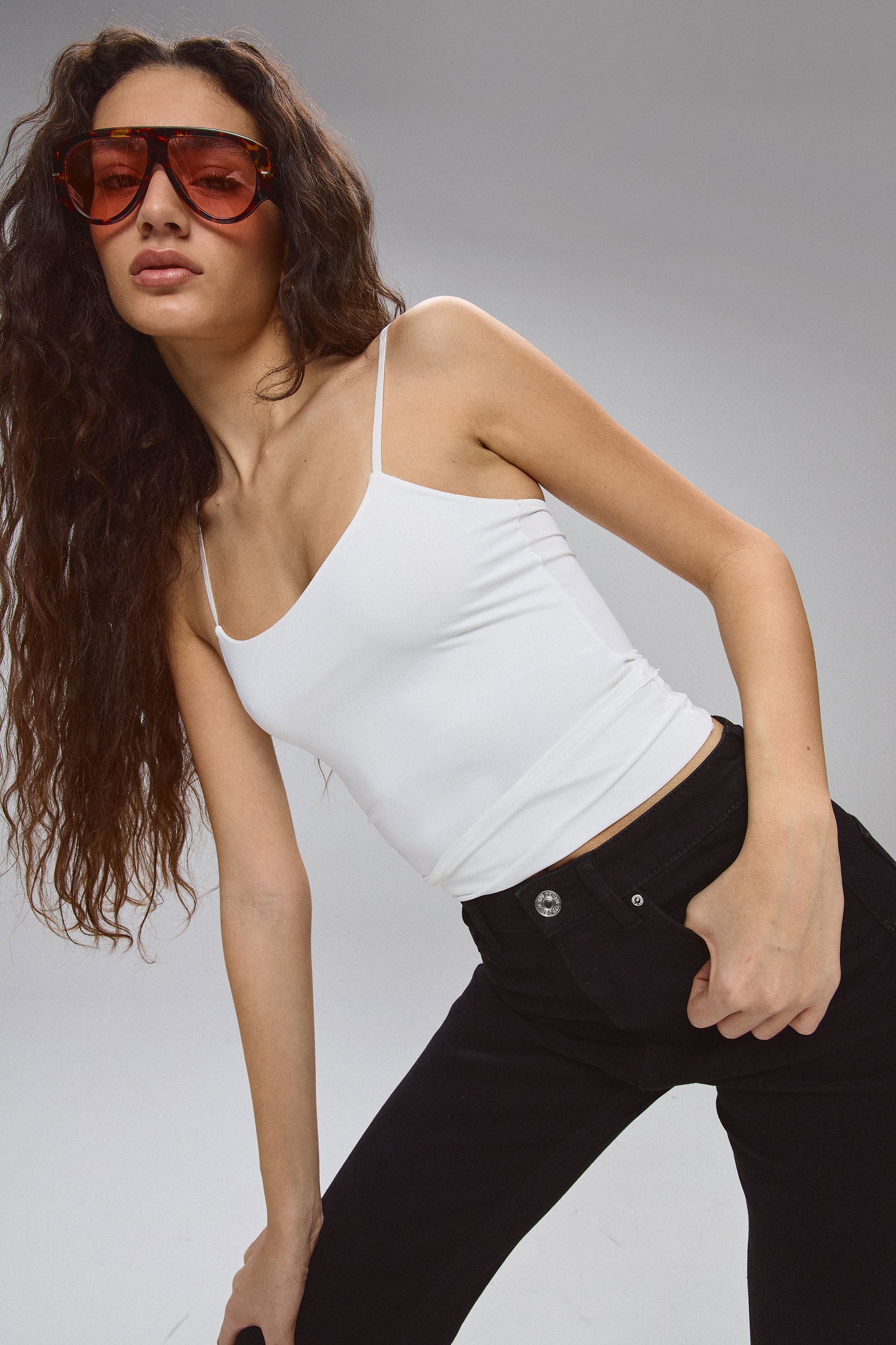 גופיית ספגטי לייקרה