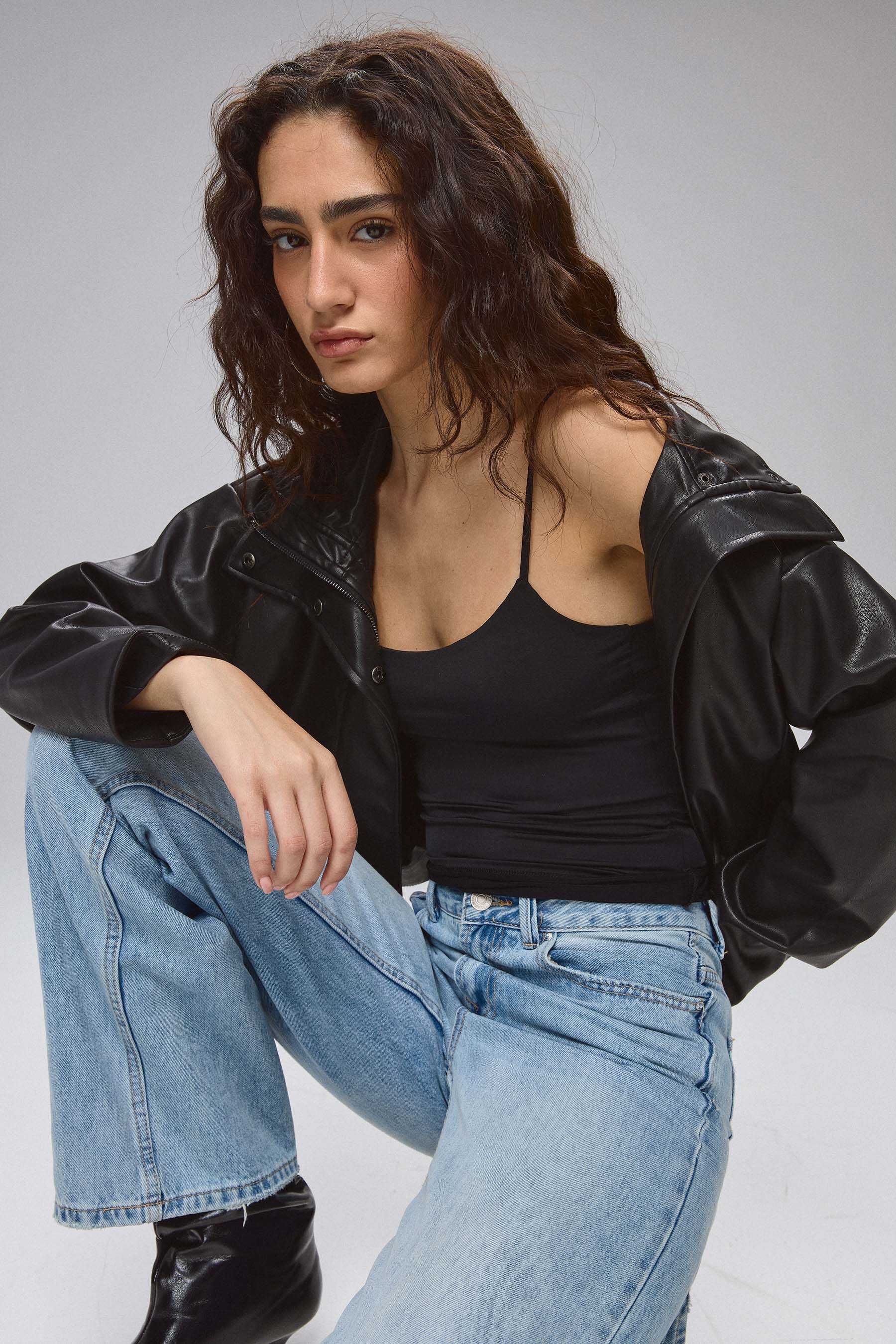 גופיית ספגטי לייקרה