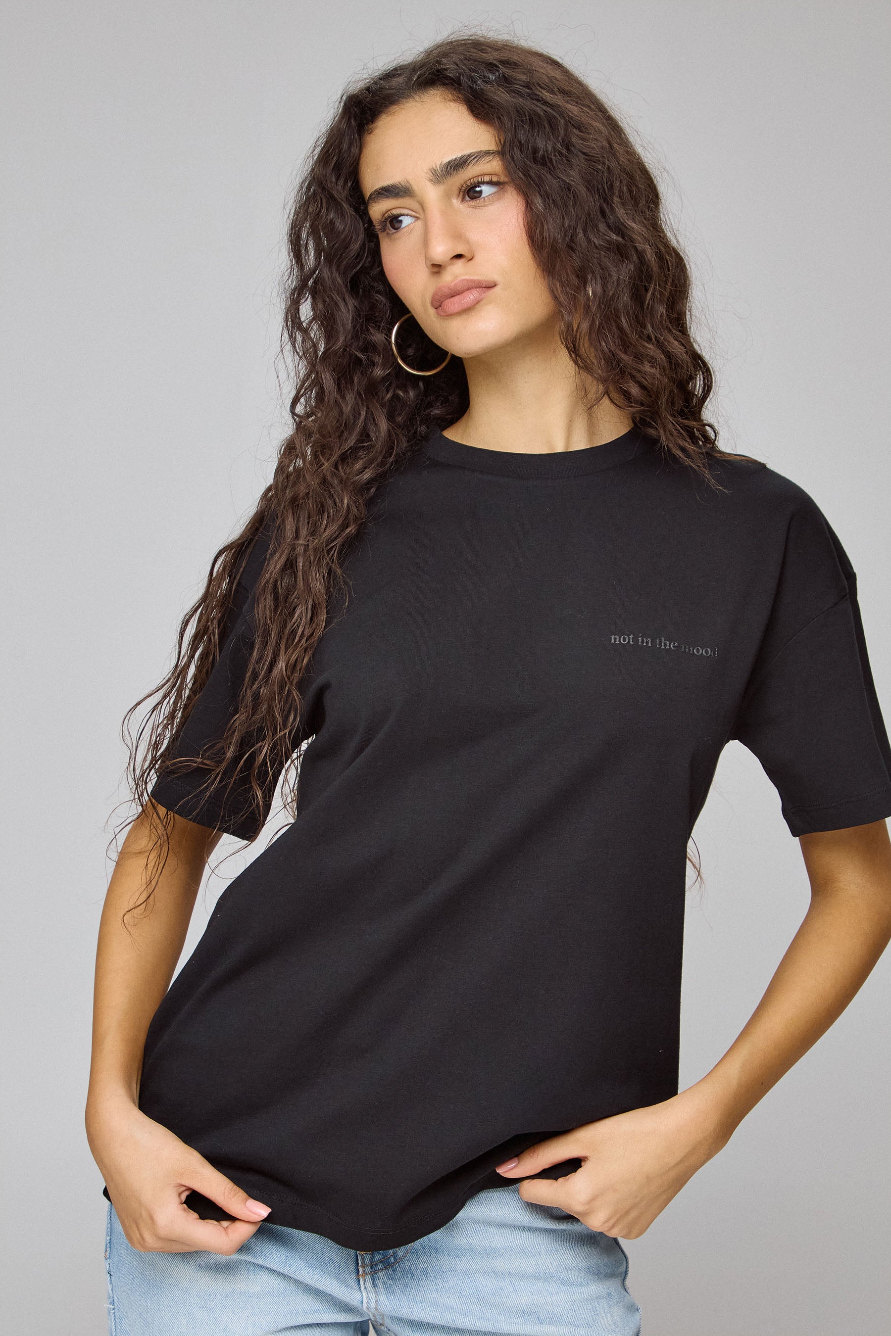 טי שירט אוברסייז גו גירל