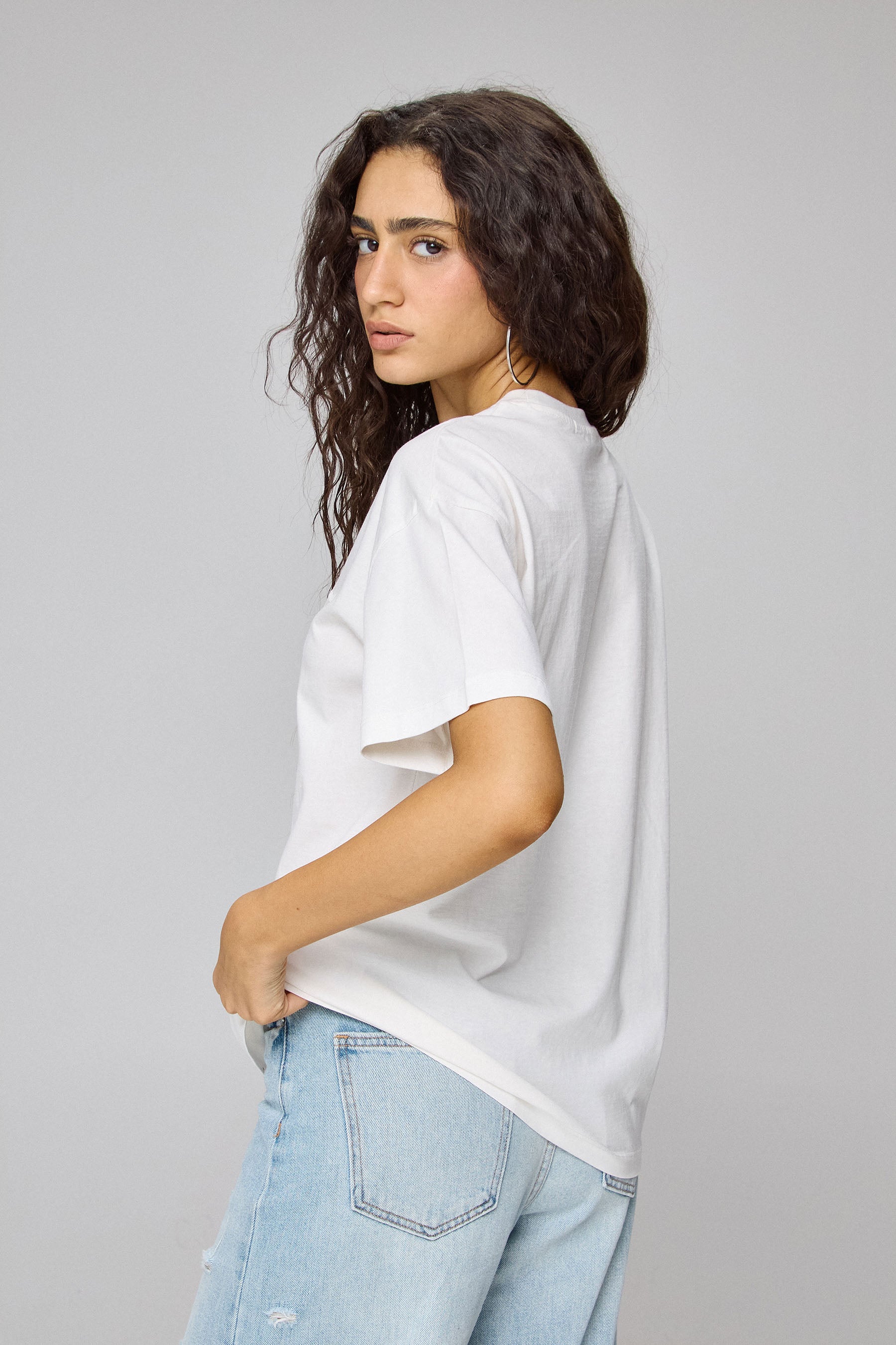 טי שירט אוברסייז גו גירל