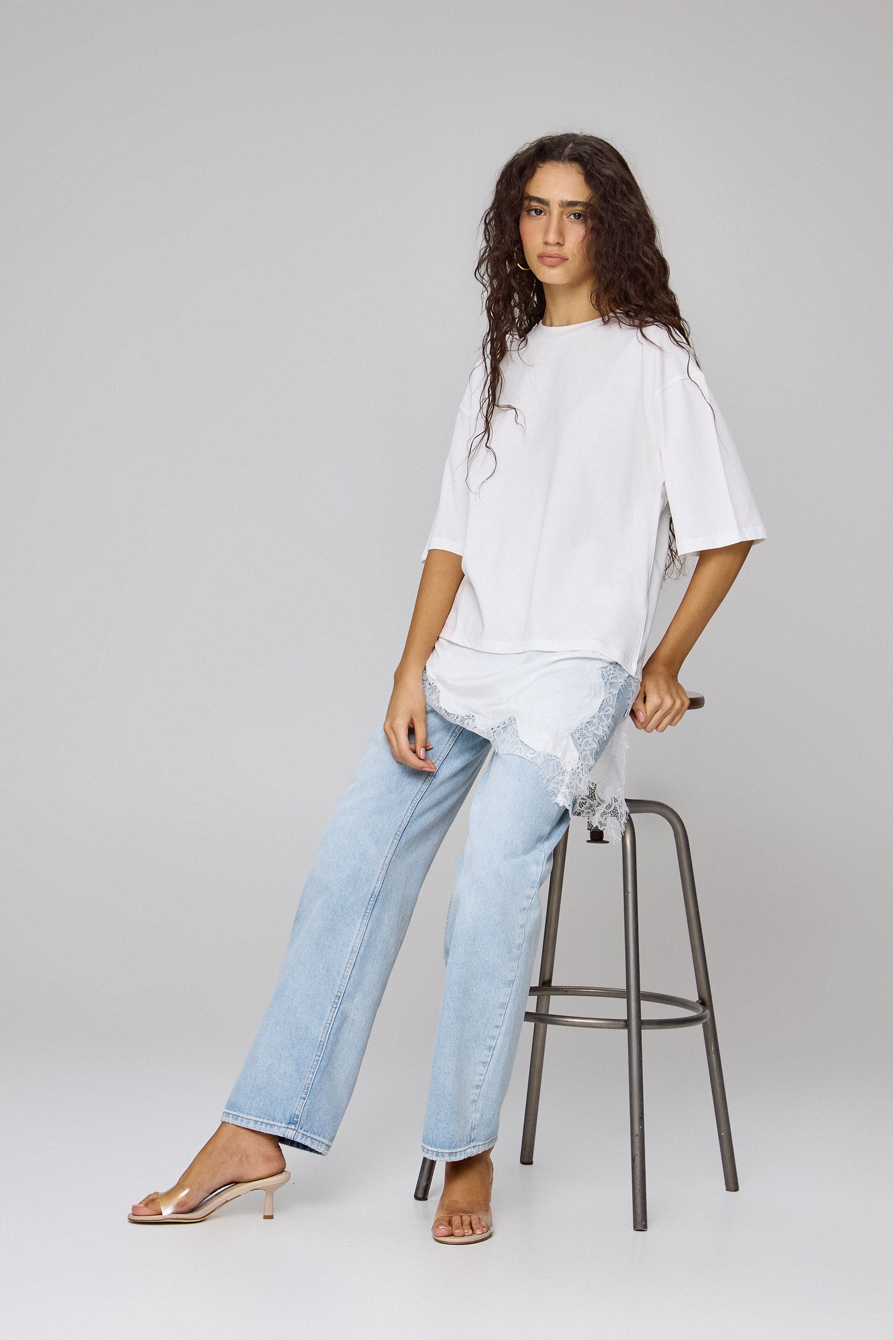 טישירט אוברסייז שילוב שייני