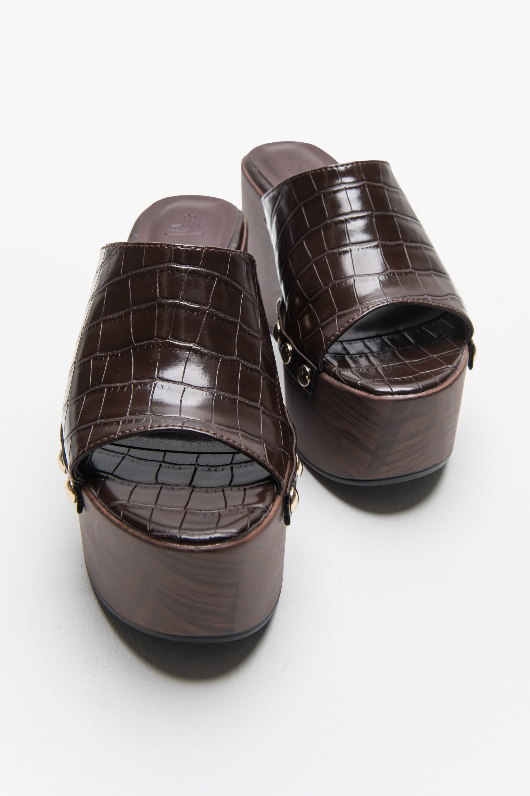 כפכף פלטפורמה עץ