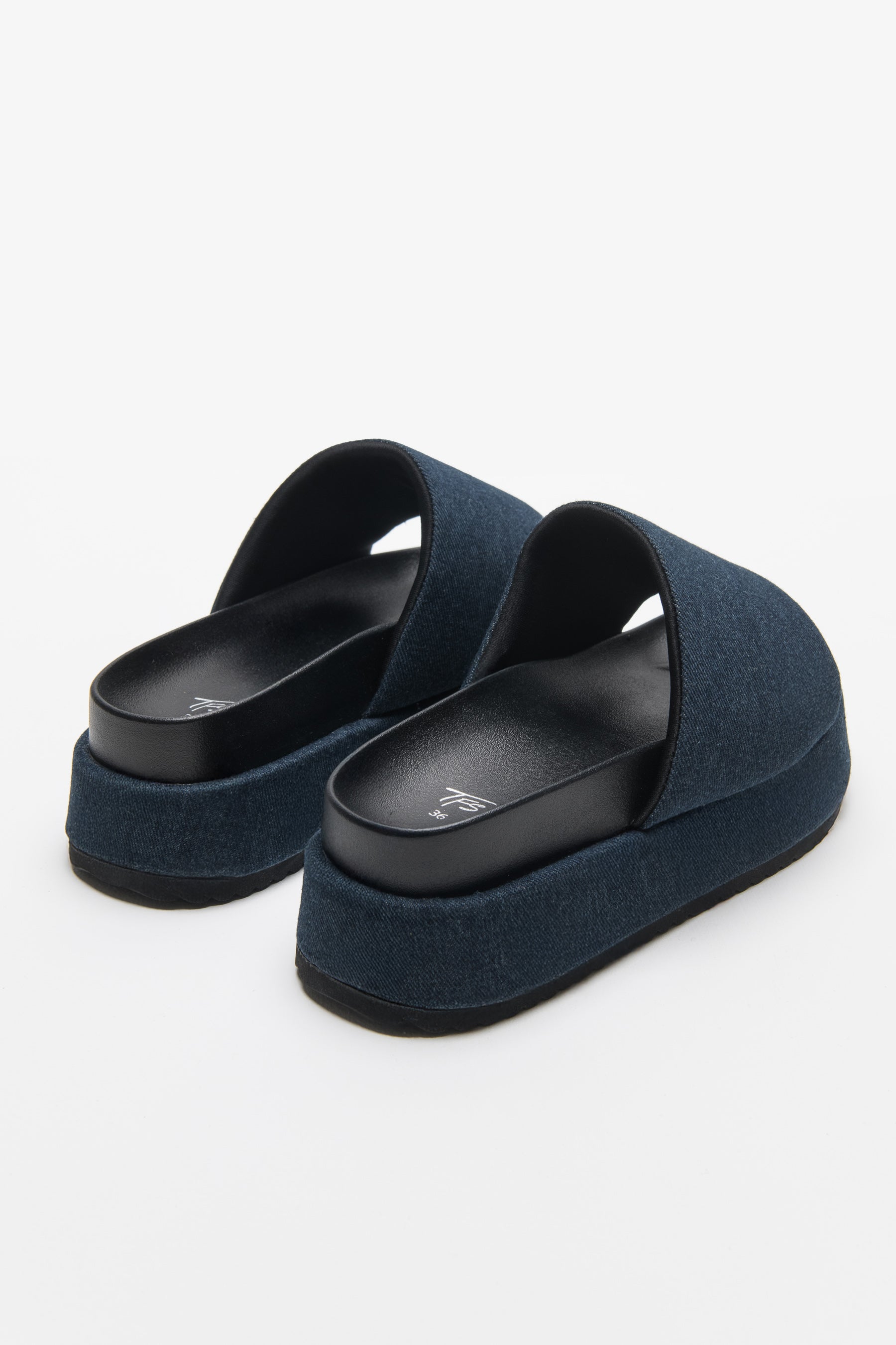 כפכף פלטפורמה ג'ינס רואו