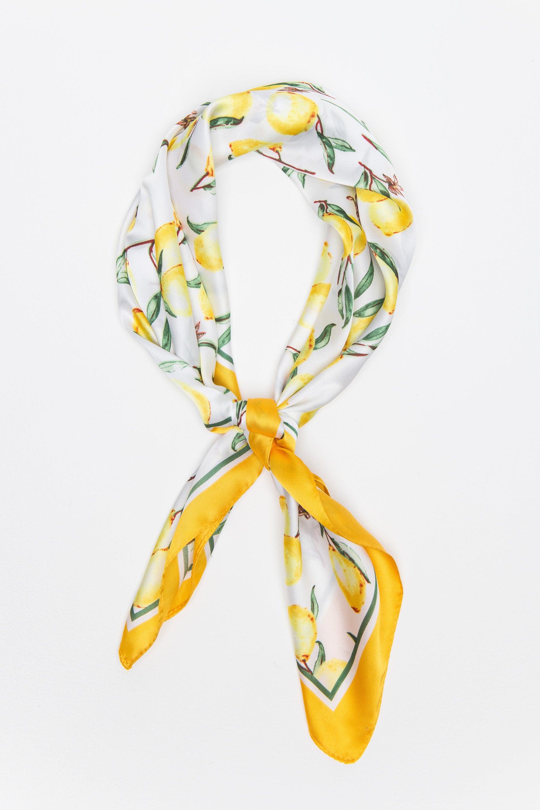 מטפחת סאטן לימונים