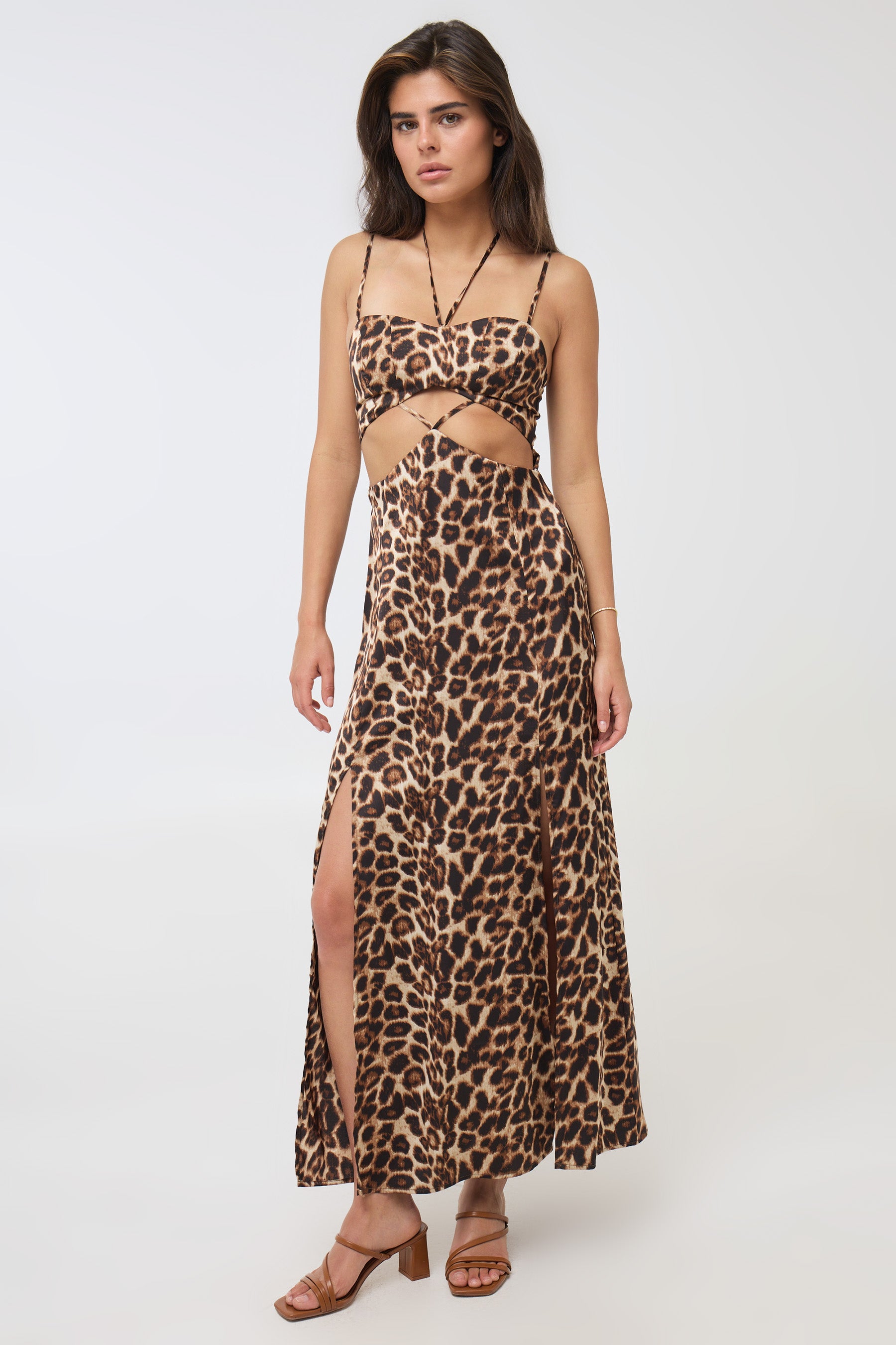 שמלת מקסי לאורה מנומר