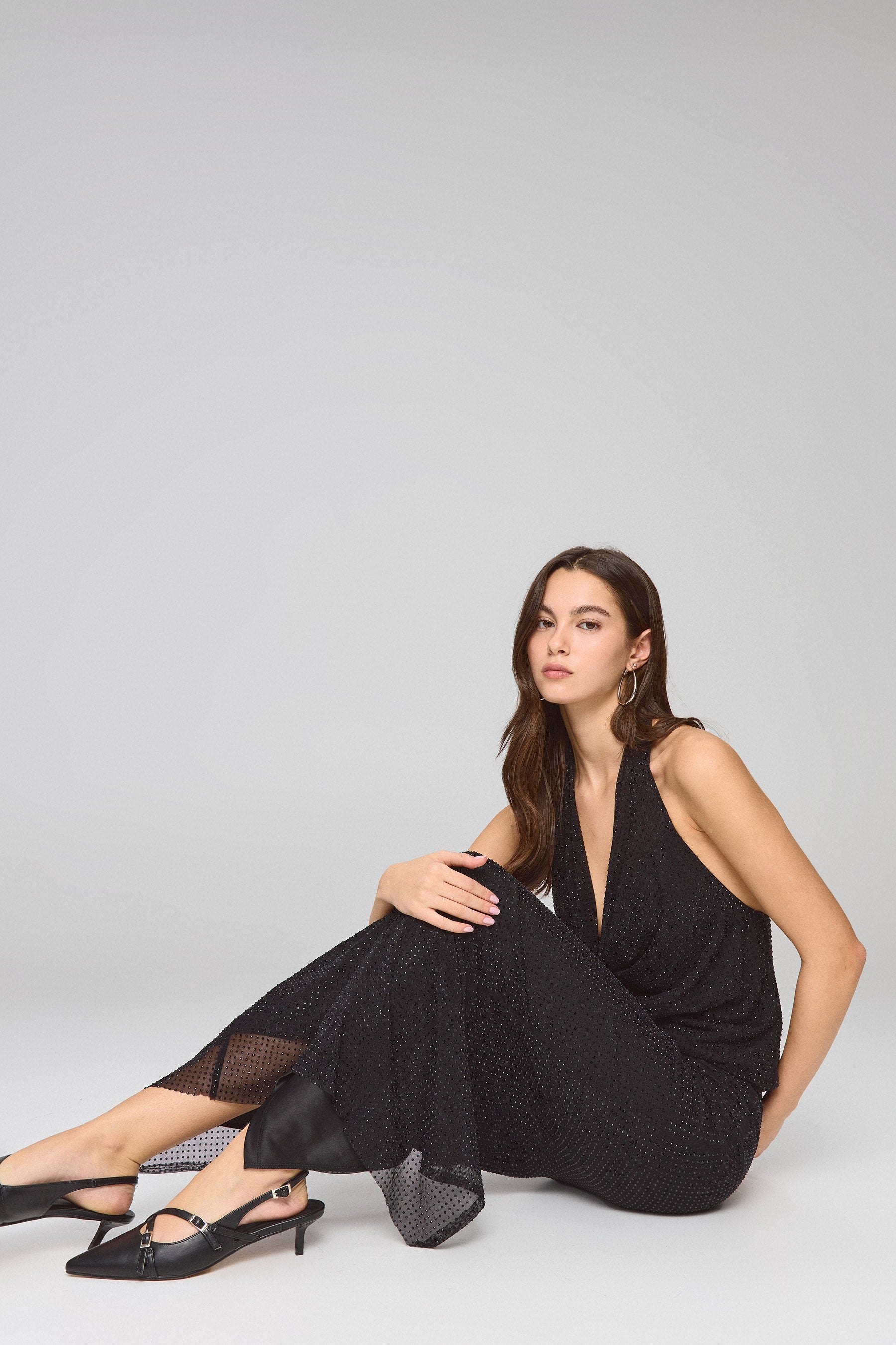 חצאית מקסי שייני סט