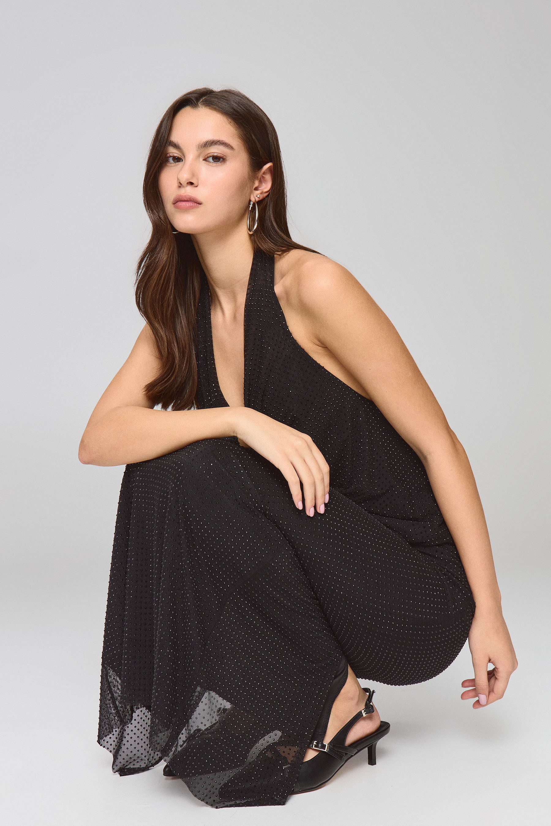 חצאית מקסי שייני סט