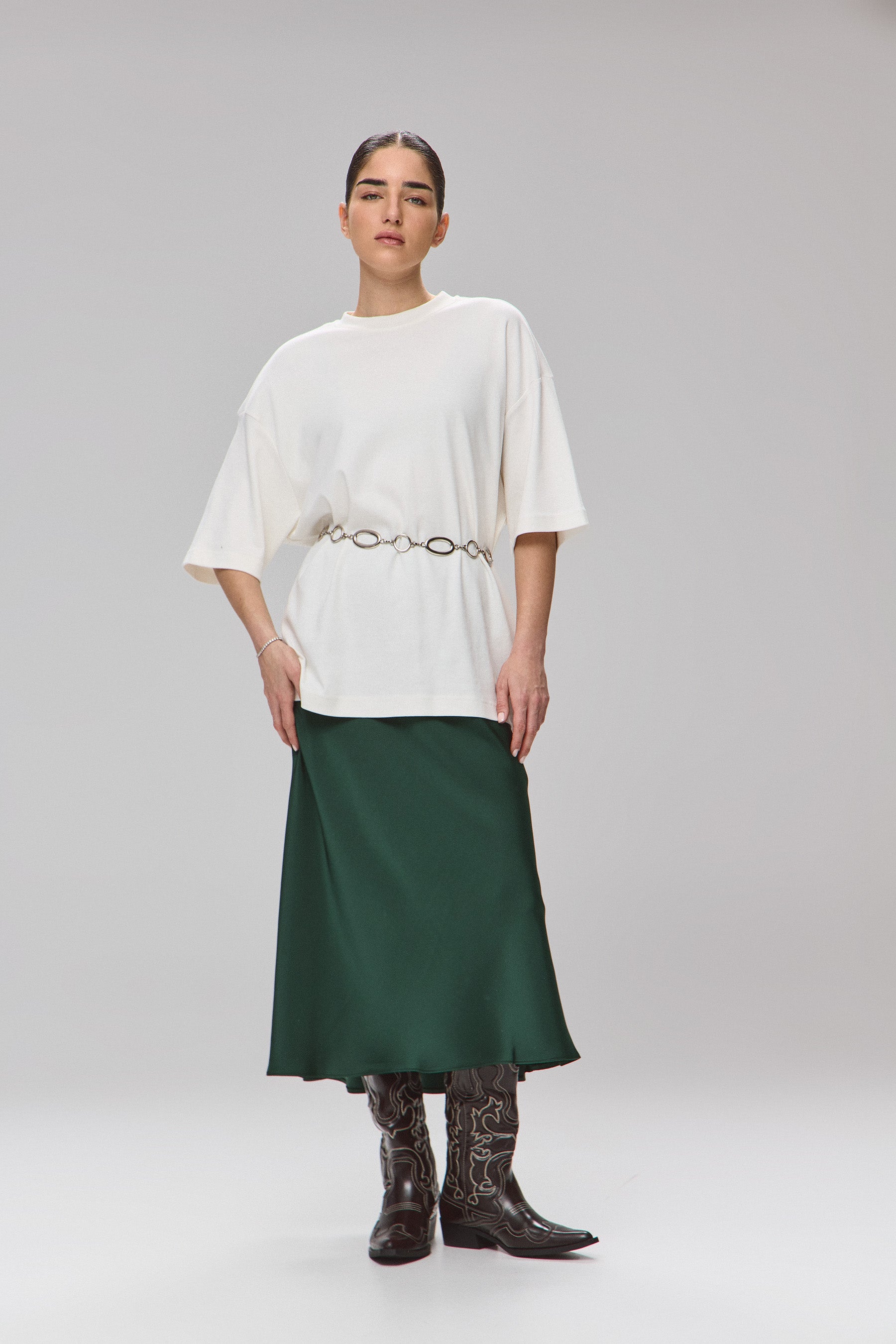 חצאית גלוסי מידי פורסט