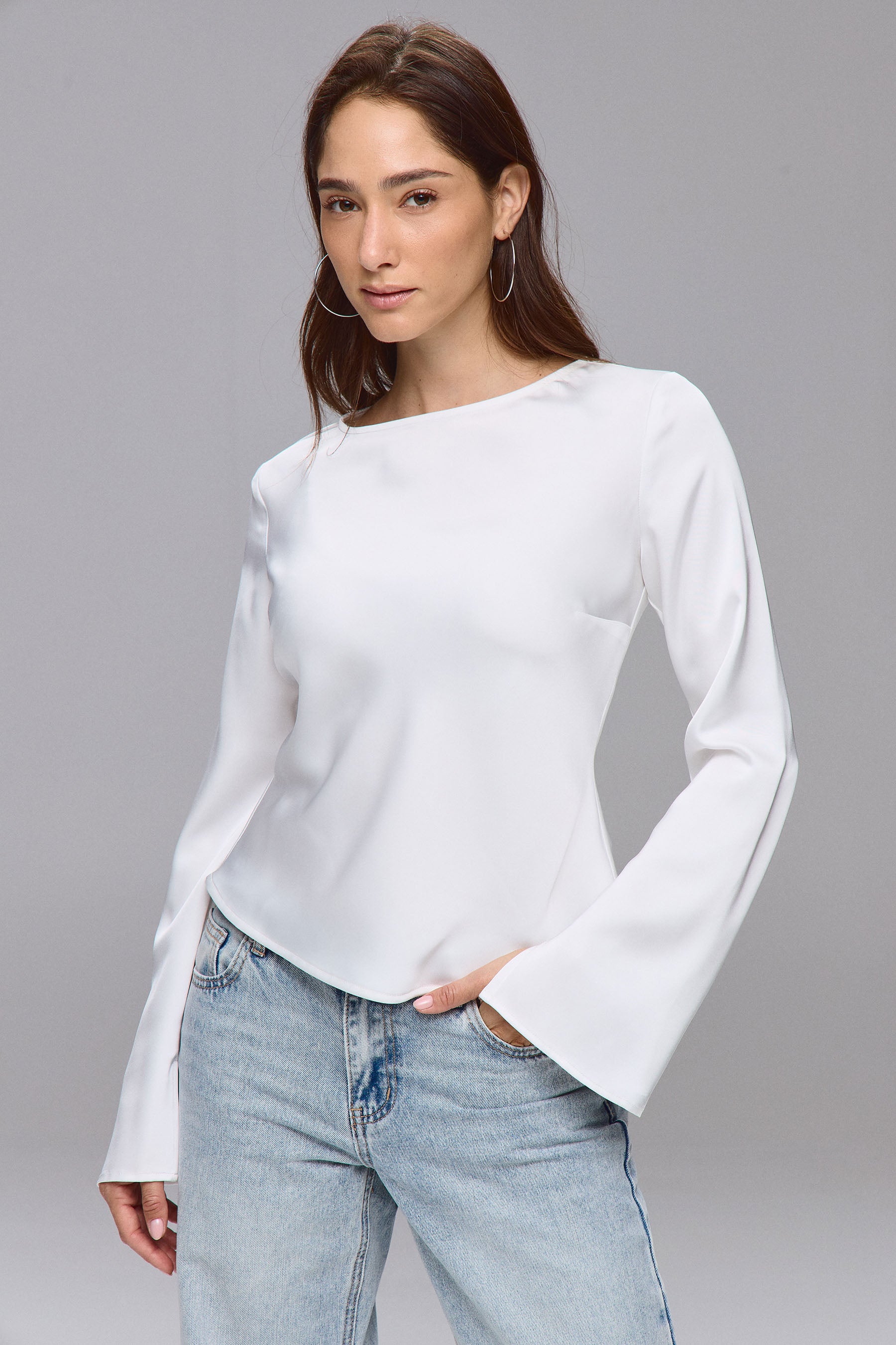 חולצת גלוסי שרוול שליץ