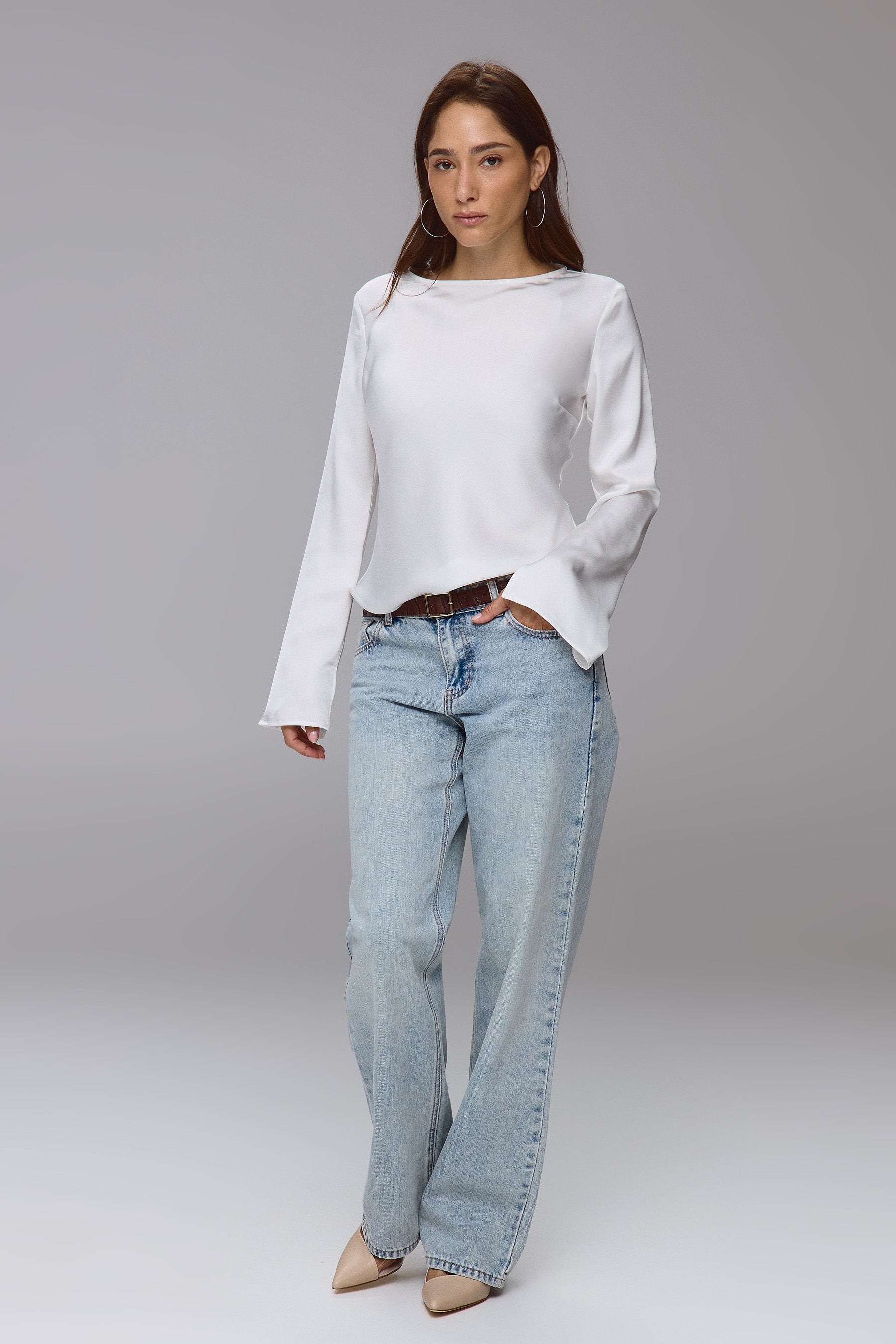 חולצת גלוסי שרוול שליץ