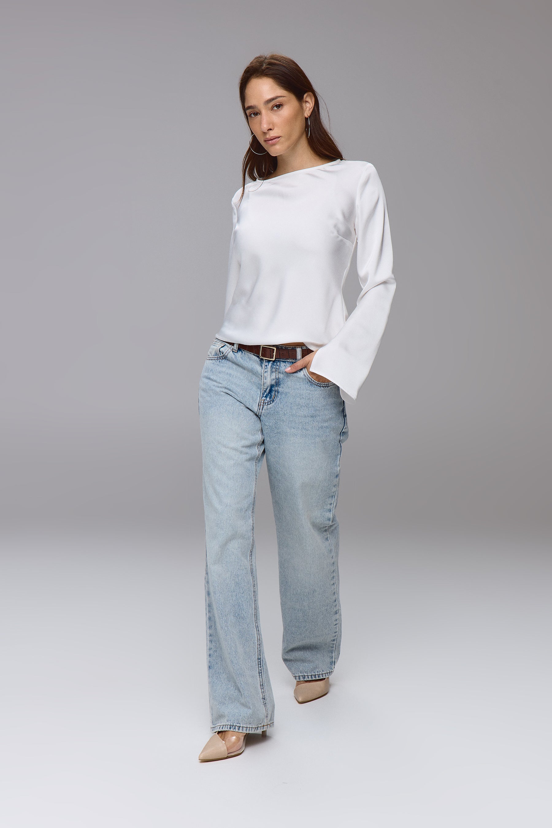 חולצת גלוסי שרוול שליץ