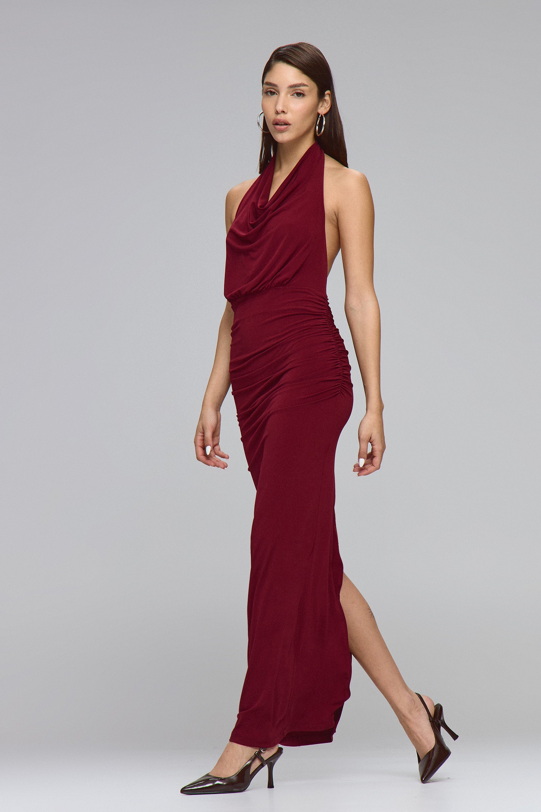 שמלת דרפה מקסי