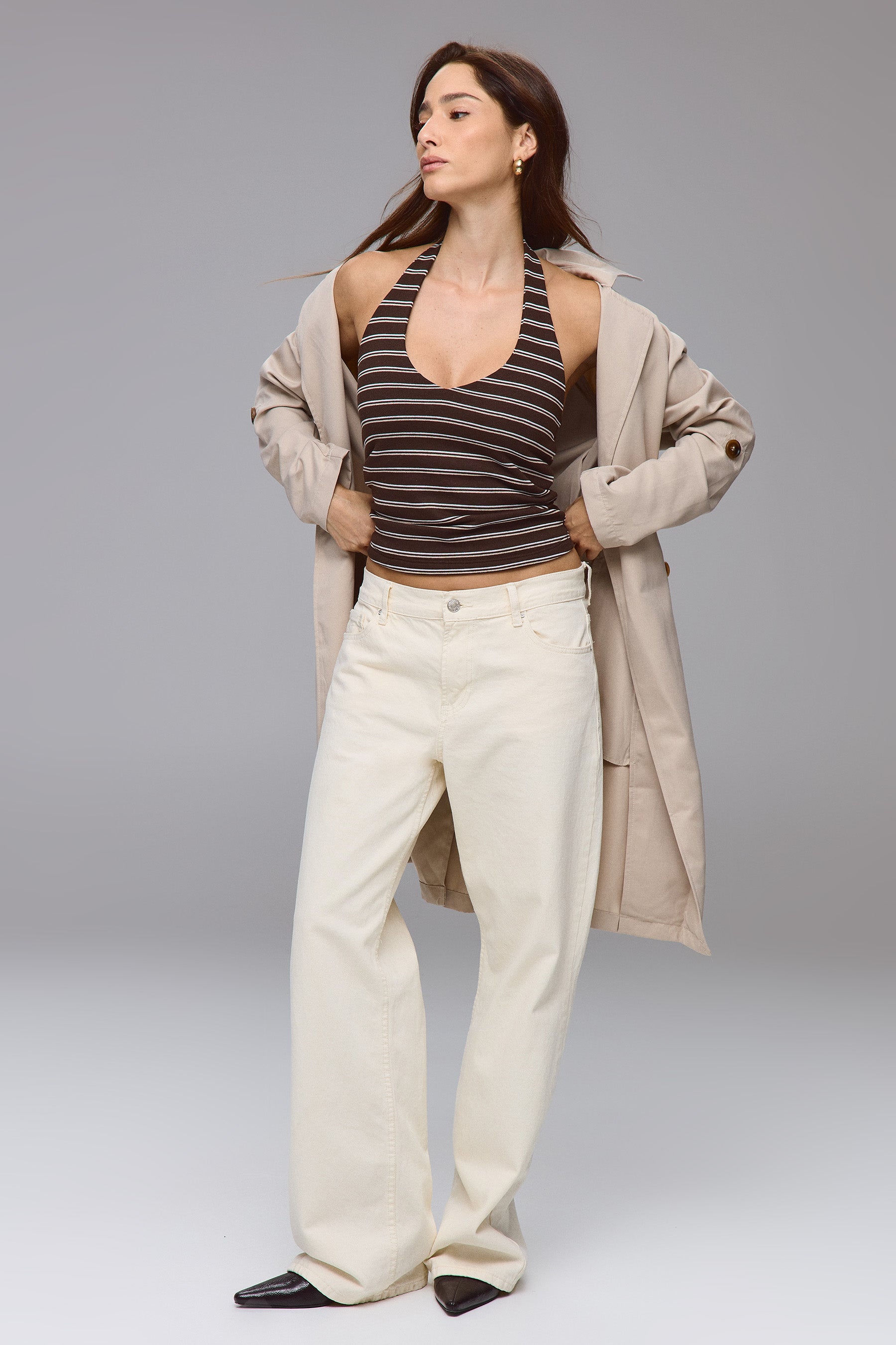 גופיית קולר פסים