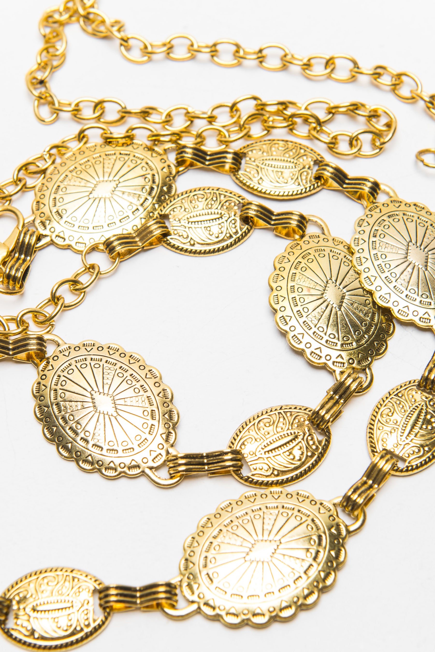 חגורת שרשרת גולד עיטורים