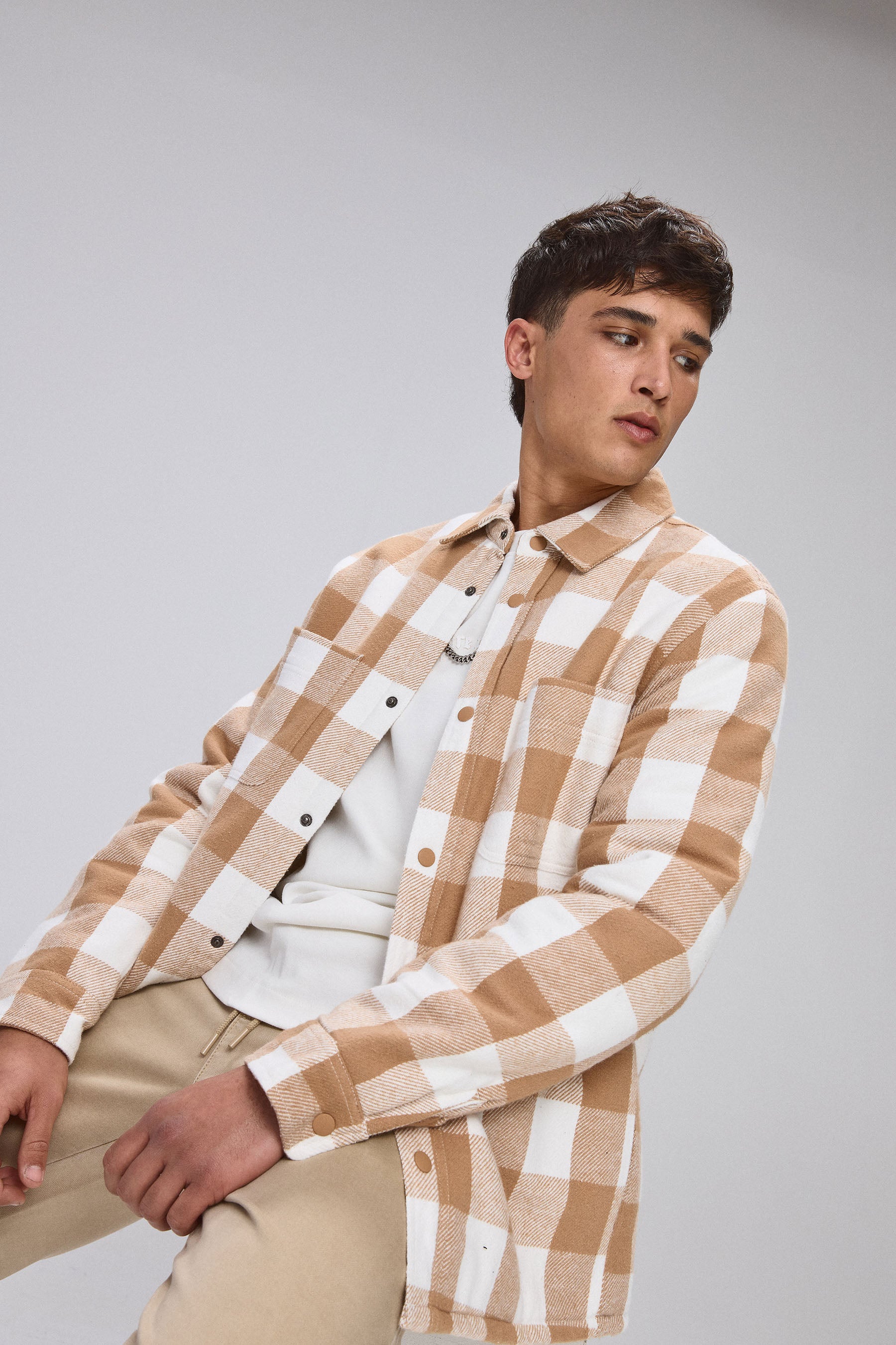 ג'קט סטריט משובץ