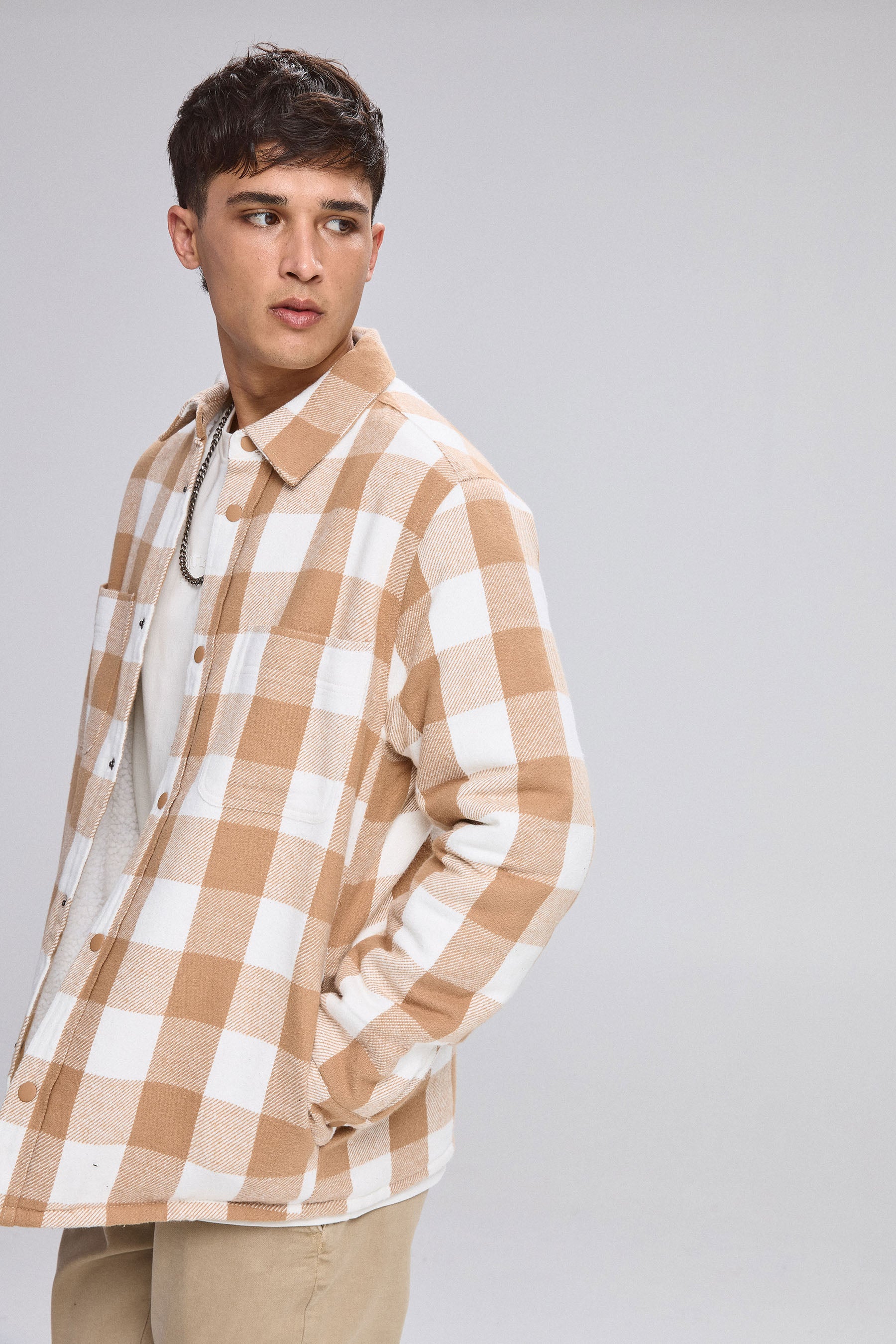 ג'קט סטריט משובץ