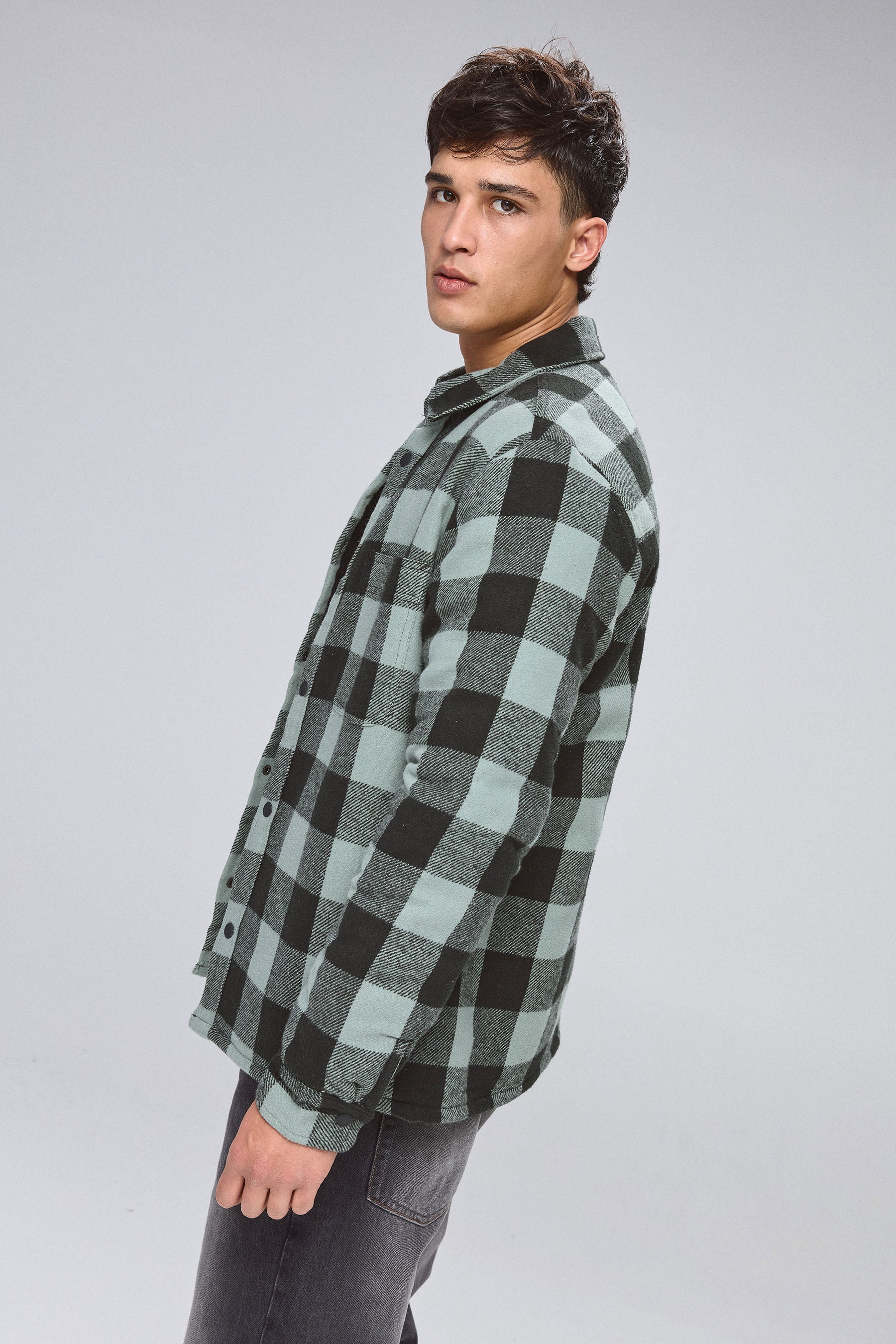 ג'קט סטריט משובץ