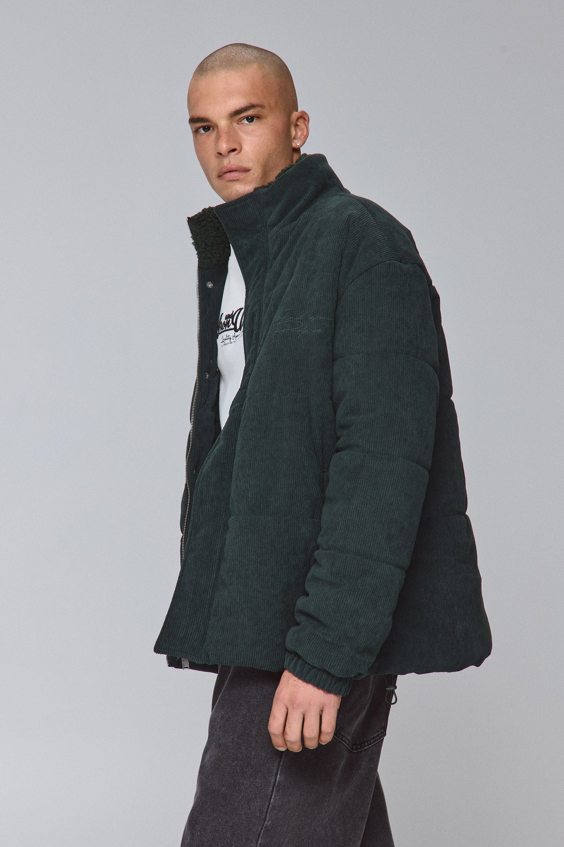 ג'קט קורדורוי מנופח