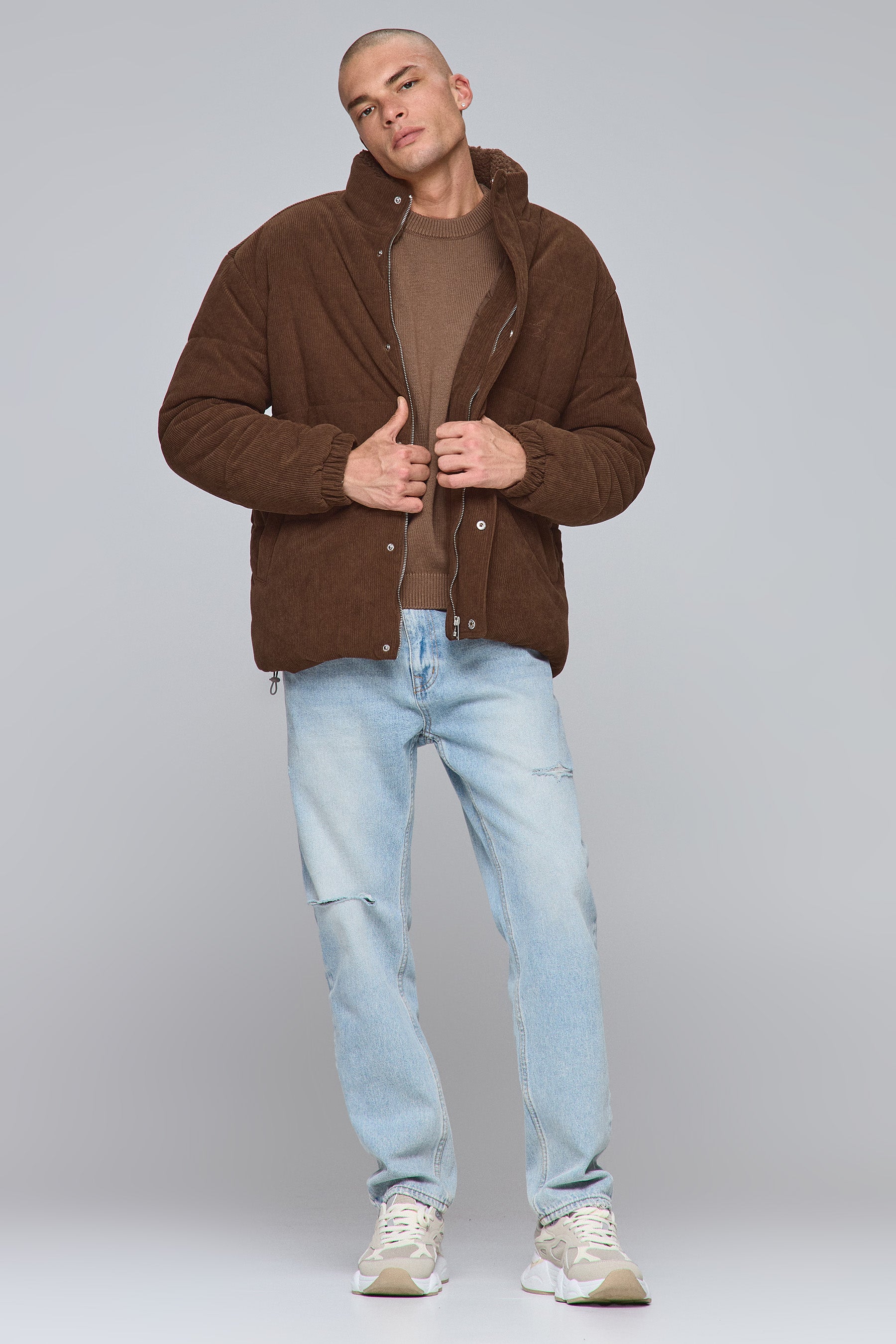 ג'קט קורדורוי מנופח